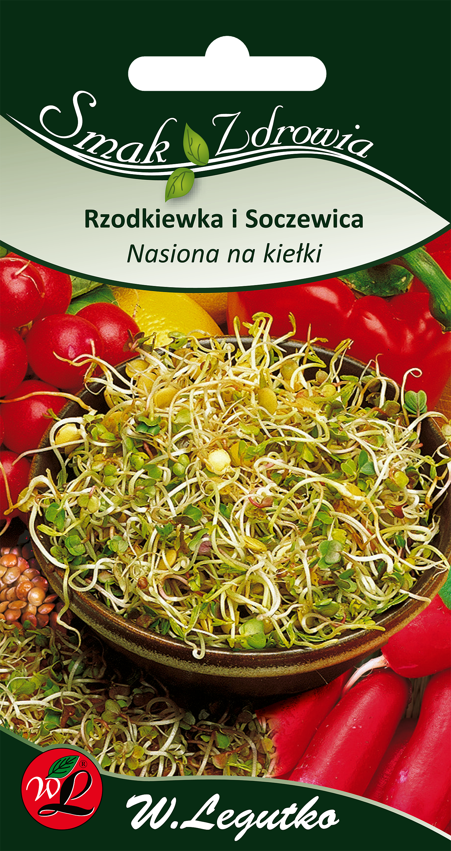 Rzodkiewka i soczewica nasiona na kiełki 30g W. Legutko