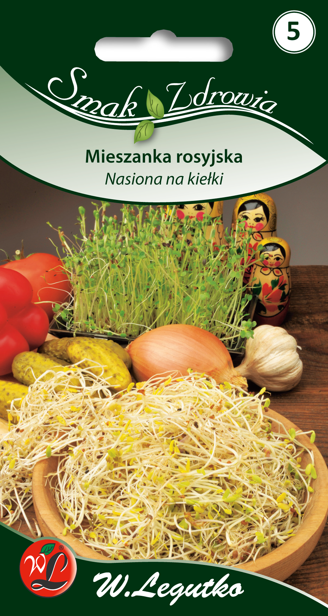 Mieszanka Rosyjska nasiona na kiełki 20g W. Legutko