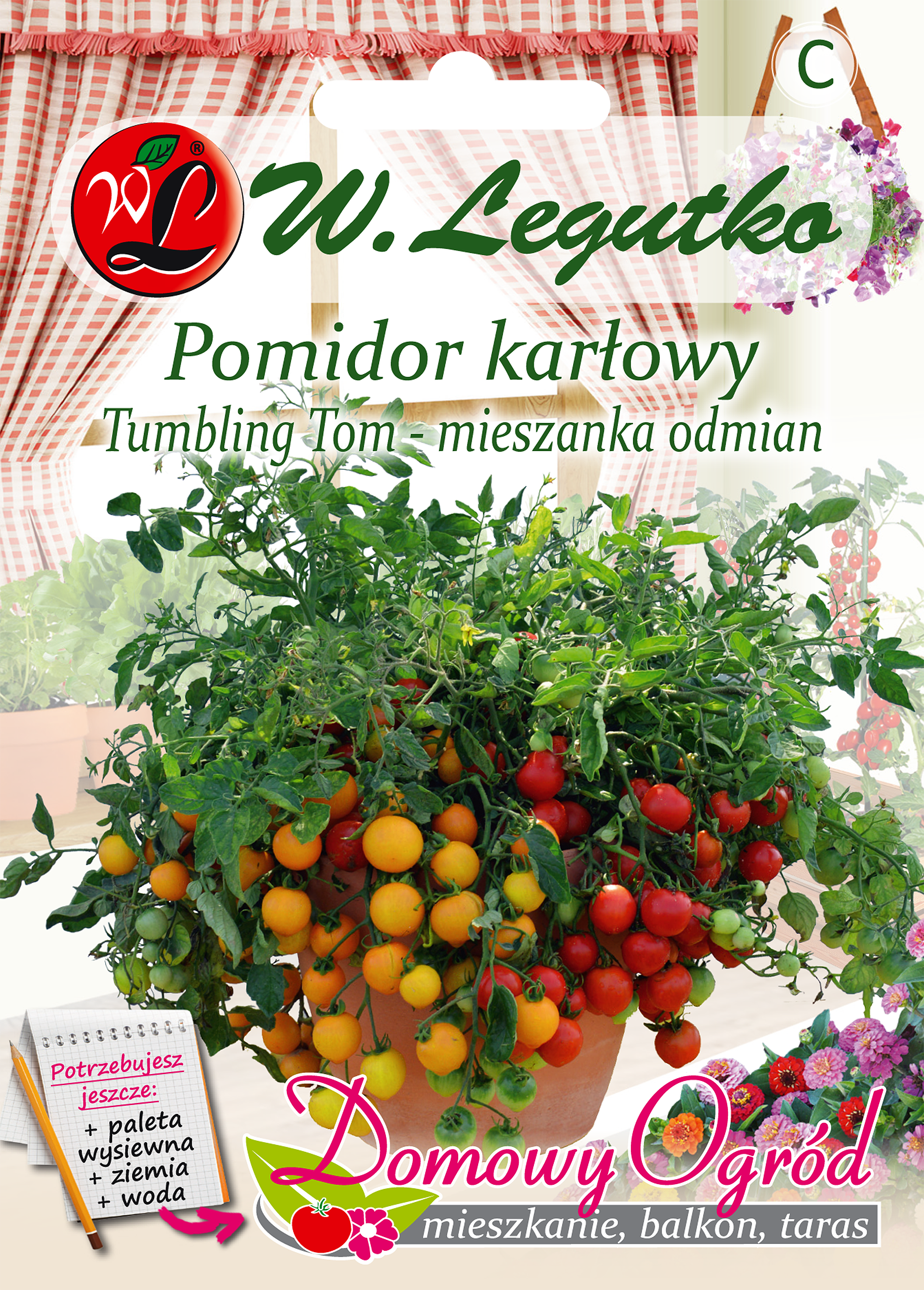 Pomidor karłowy Thumbling Tom mieszanka odmian nasiona W. Legutko