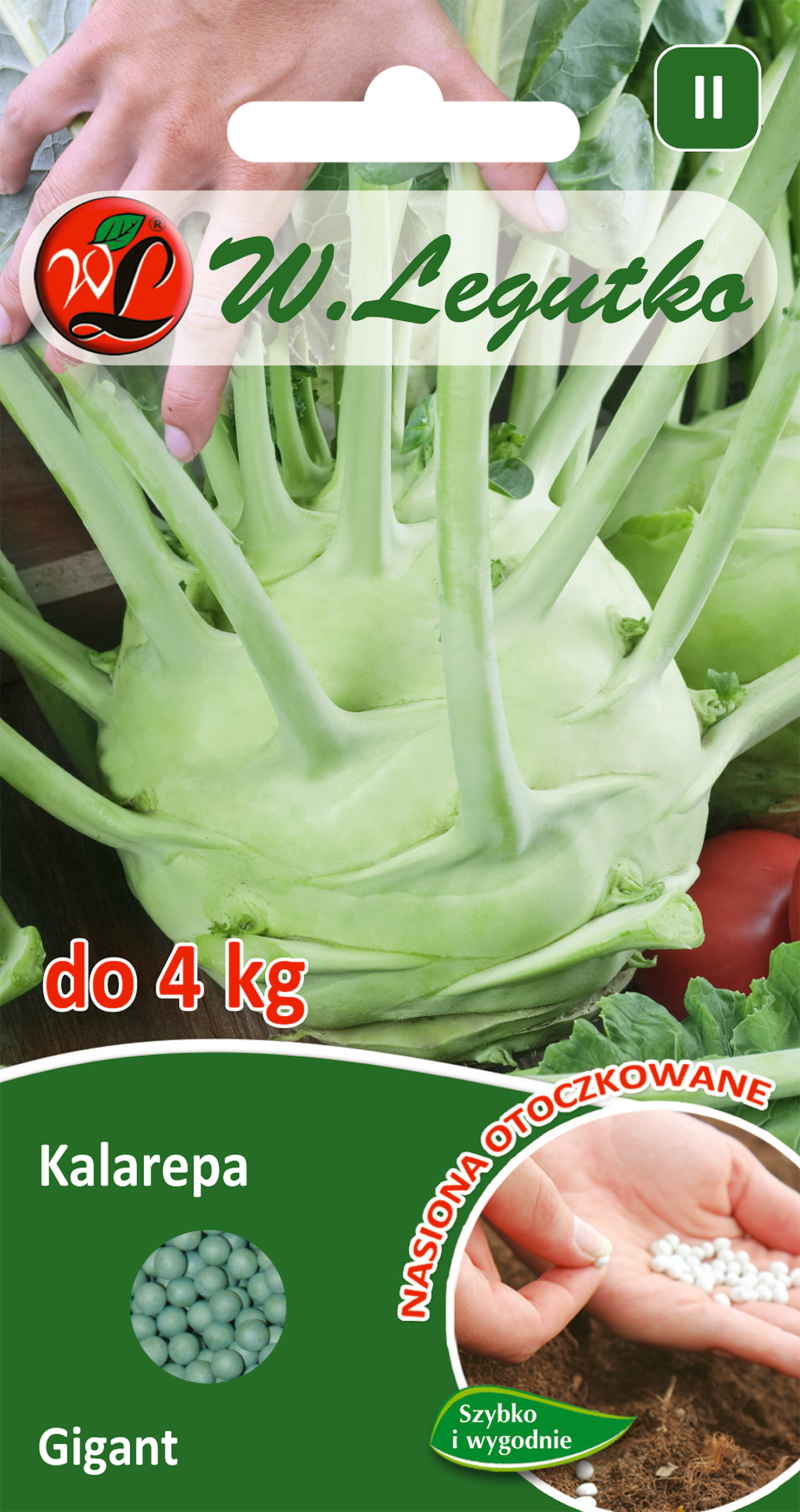 Kalarepa Gigant nasiona otoczkowane 100szt. W. Legutko