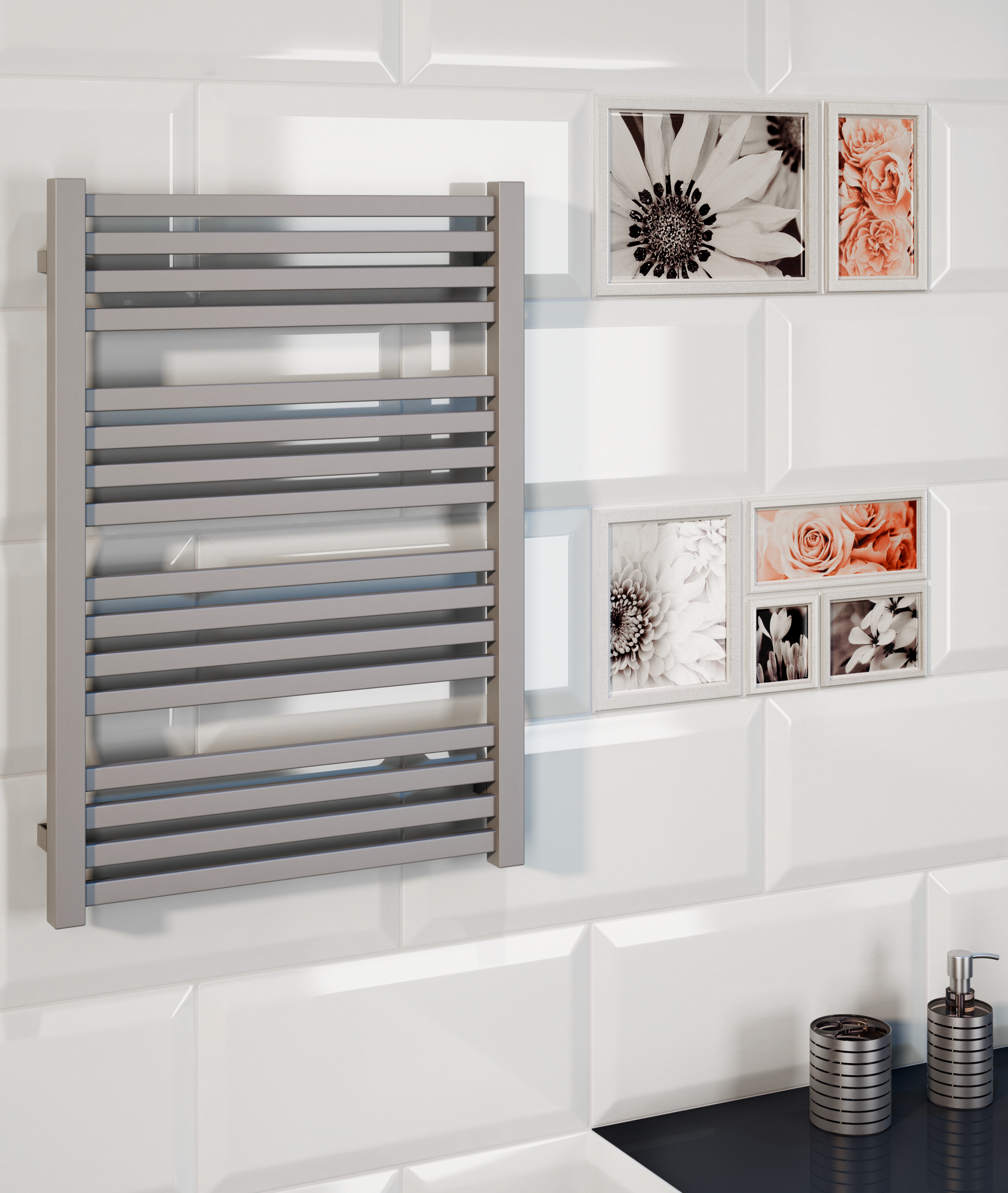 Grzejnik RYTM 96x50 cm Biały D 418W Roz 47cm 10 Bar TERMA - 3