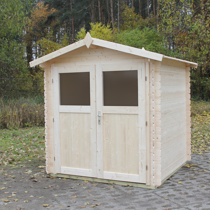 domek narzędziowy drewniany