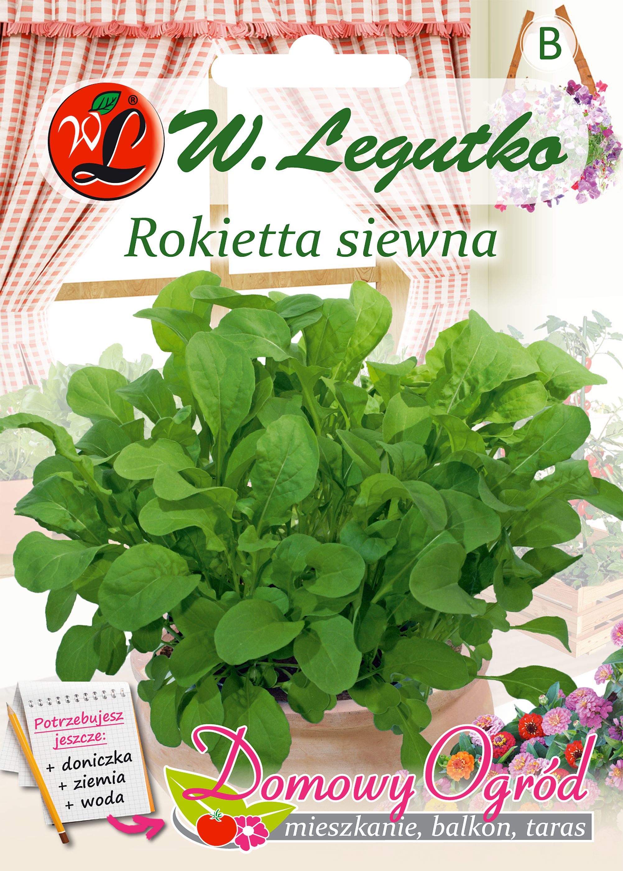 Rukola Rokietta siewna nasiona W. Legutko