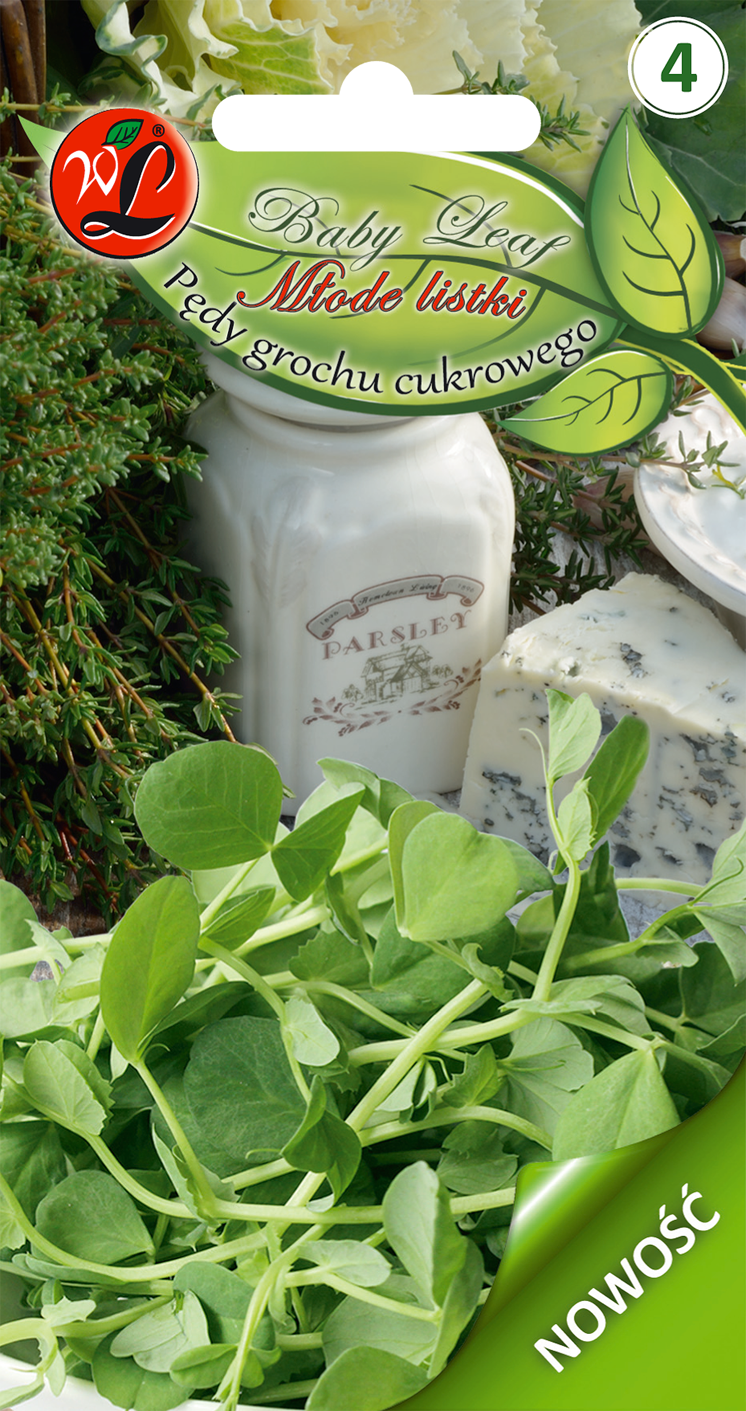 Pędy grochu cukrowego nasiona 20g W. Legutko