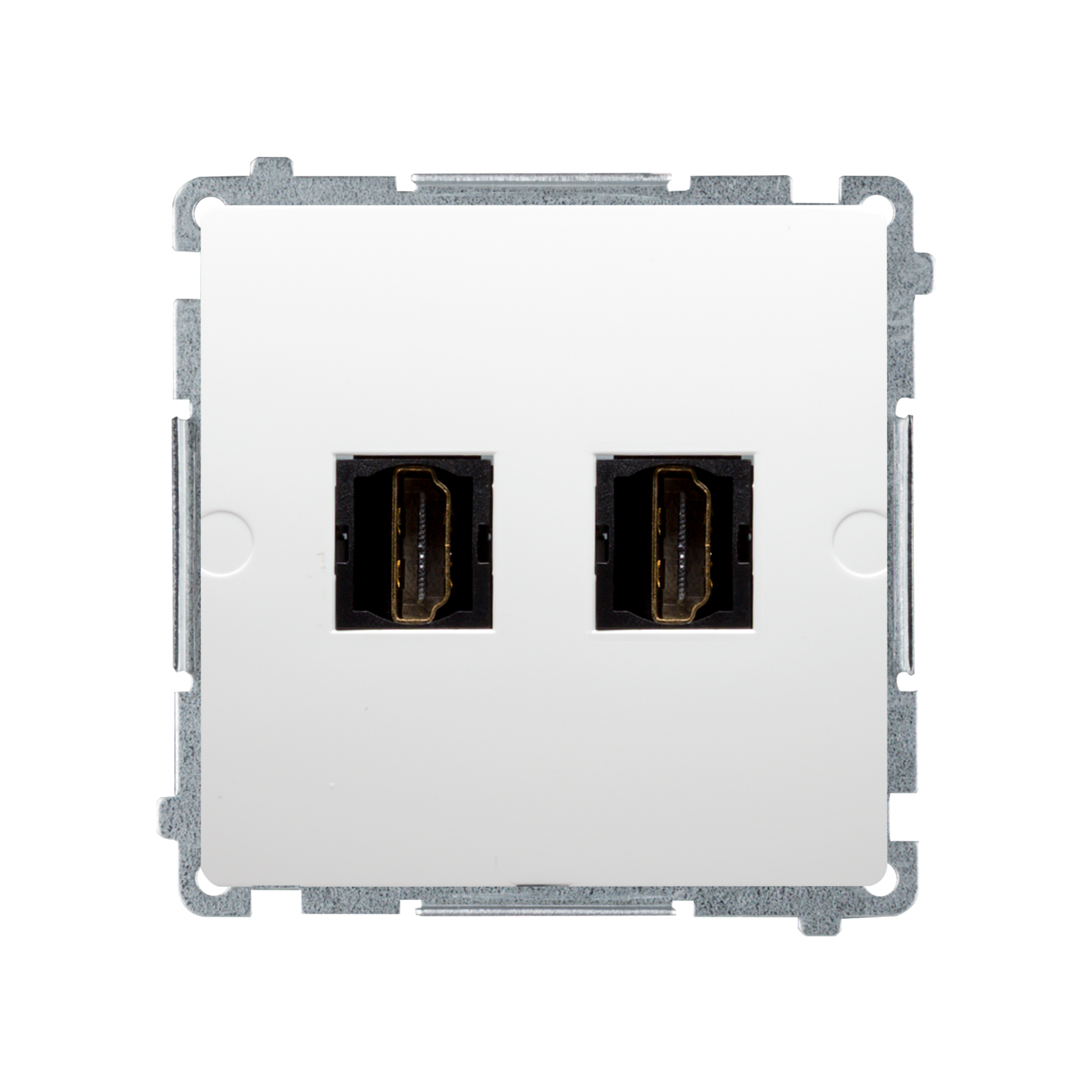 Gniazdo HDMI podwójne BASIC MODUŁ Biały KONTAKT SIMON
