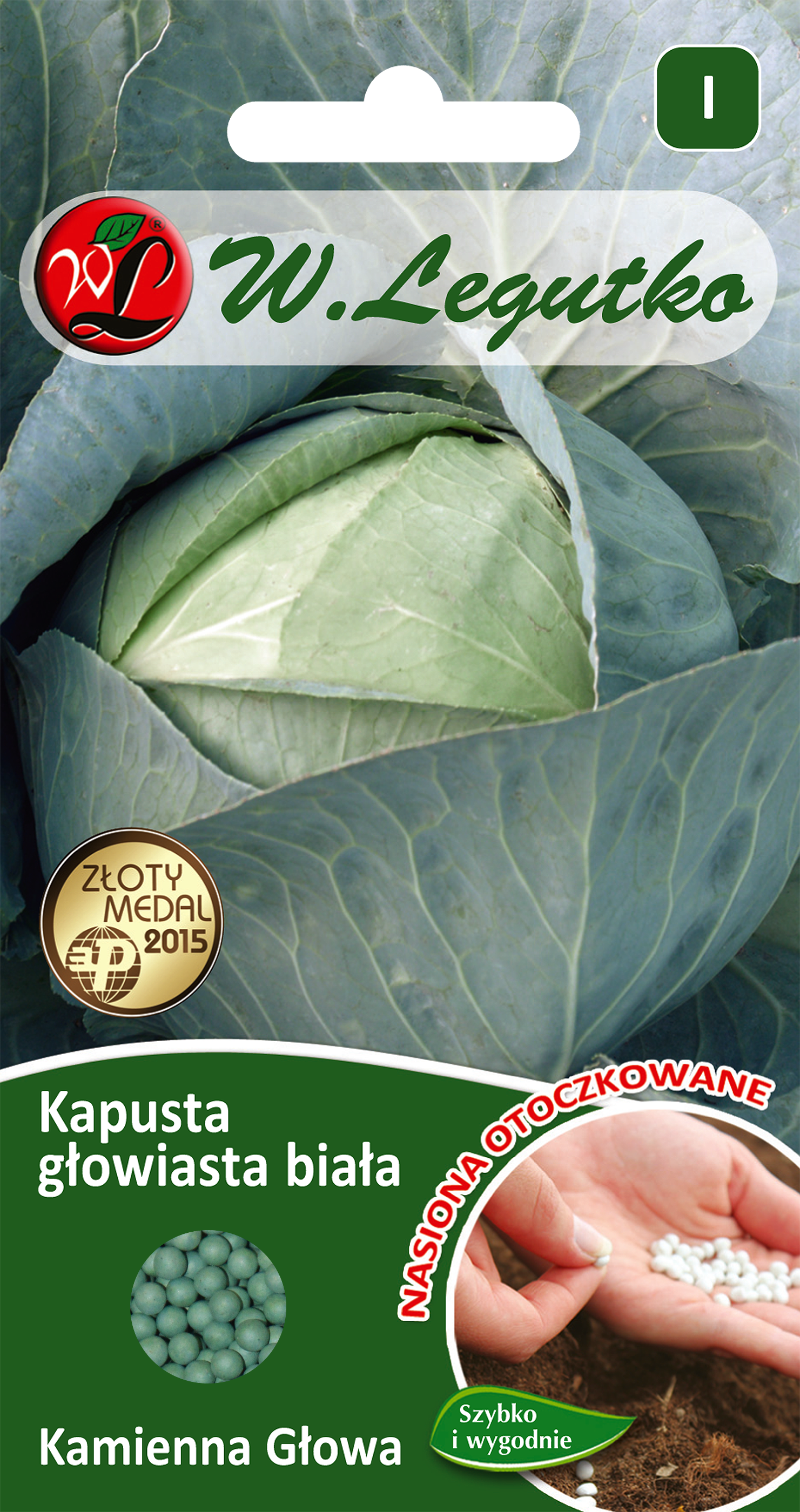 Kapusta głowiasta biała Kamienna głowa nasiona warzyw W.Legutko