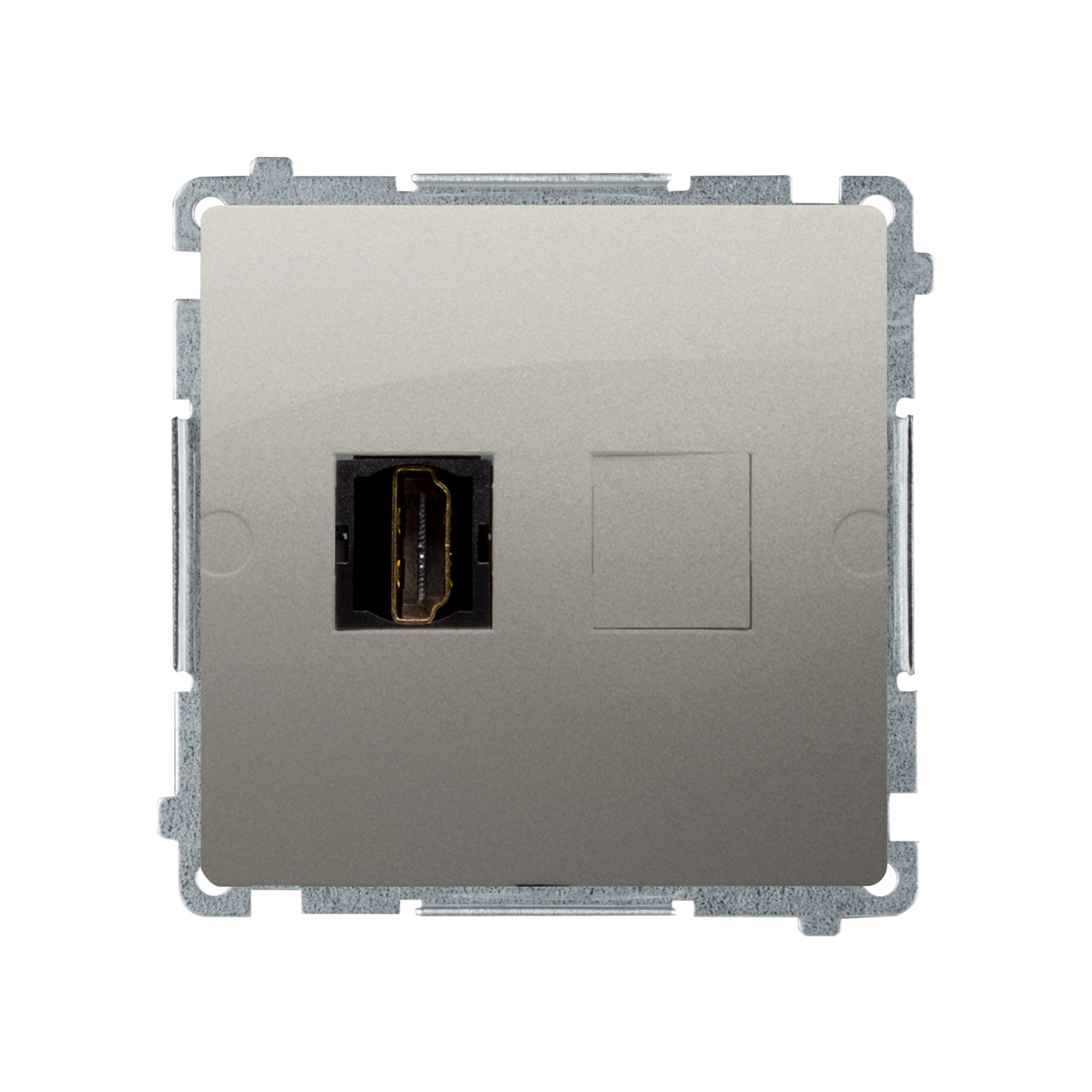 Gniazdo HDMI pojedyncze BASIC MODUŁ Srebrny KONTAKT SIMON