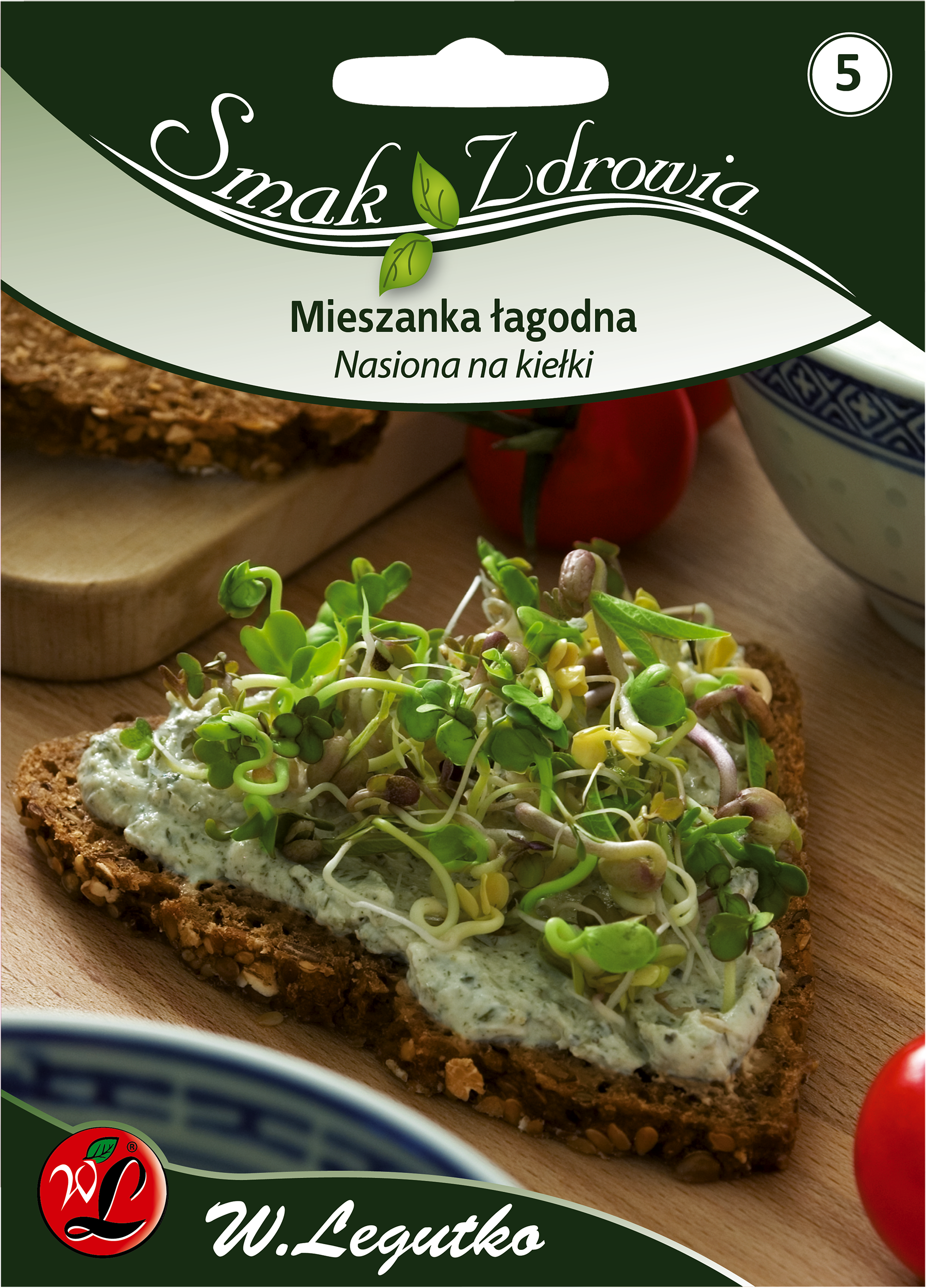 Mieszanka Łagodna nasiona na kiełki 30g W. Legutko