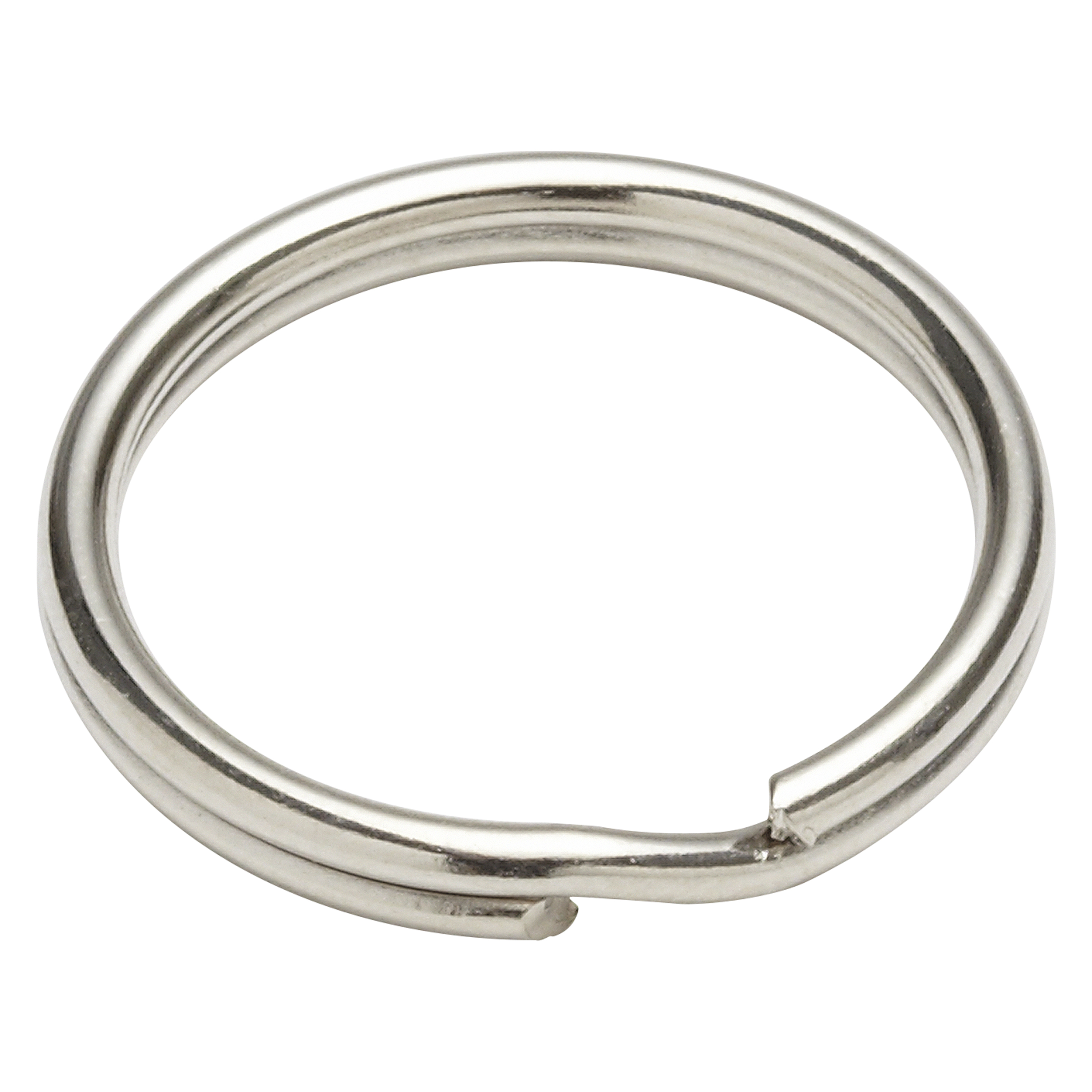 4 anillos de acero acabado niquelado de 22 mm color plata