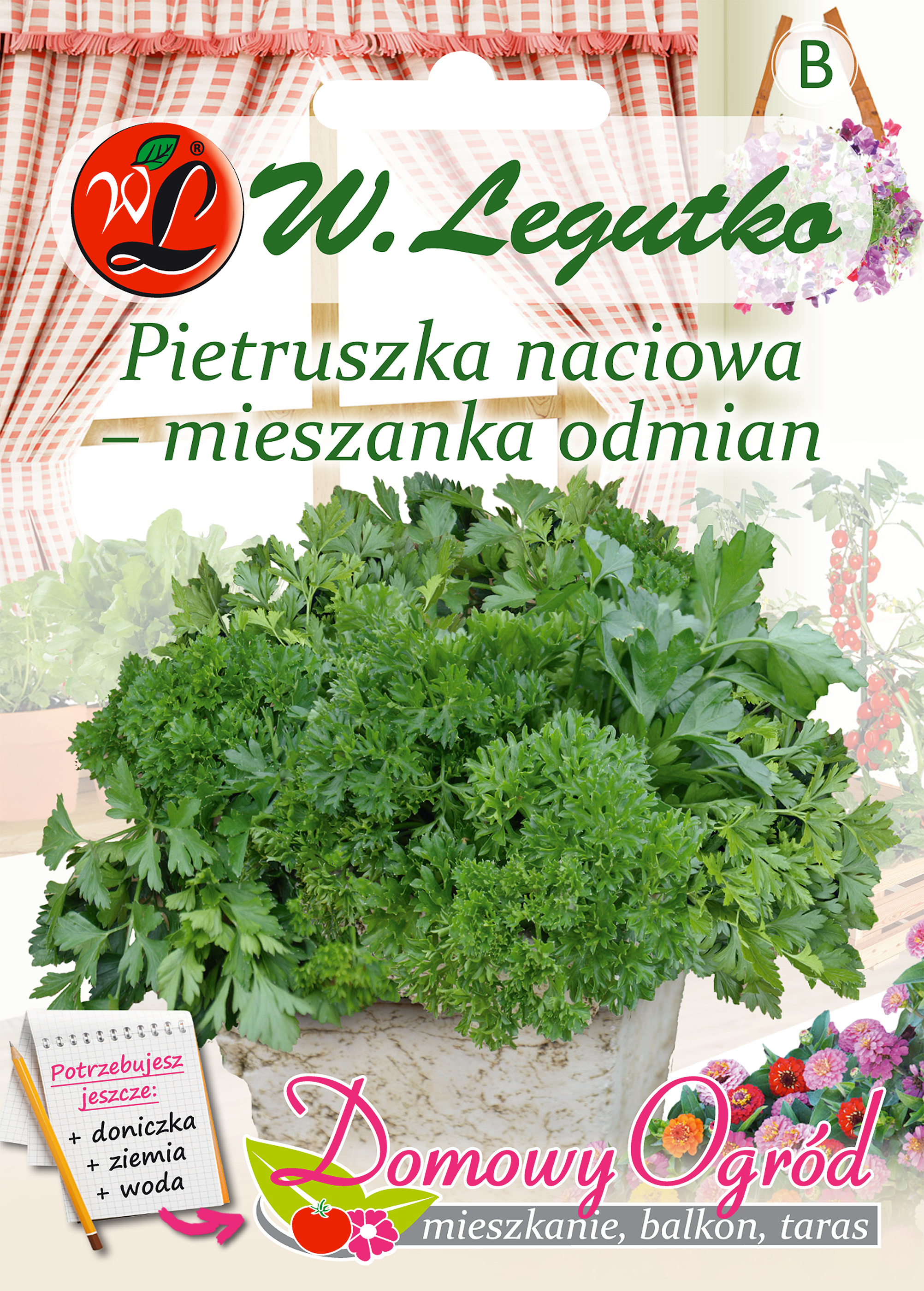 Pietruszka naciowa mieszanka odmian nasiona W. Legutko