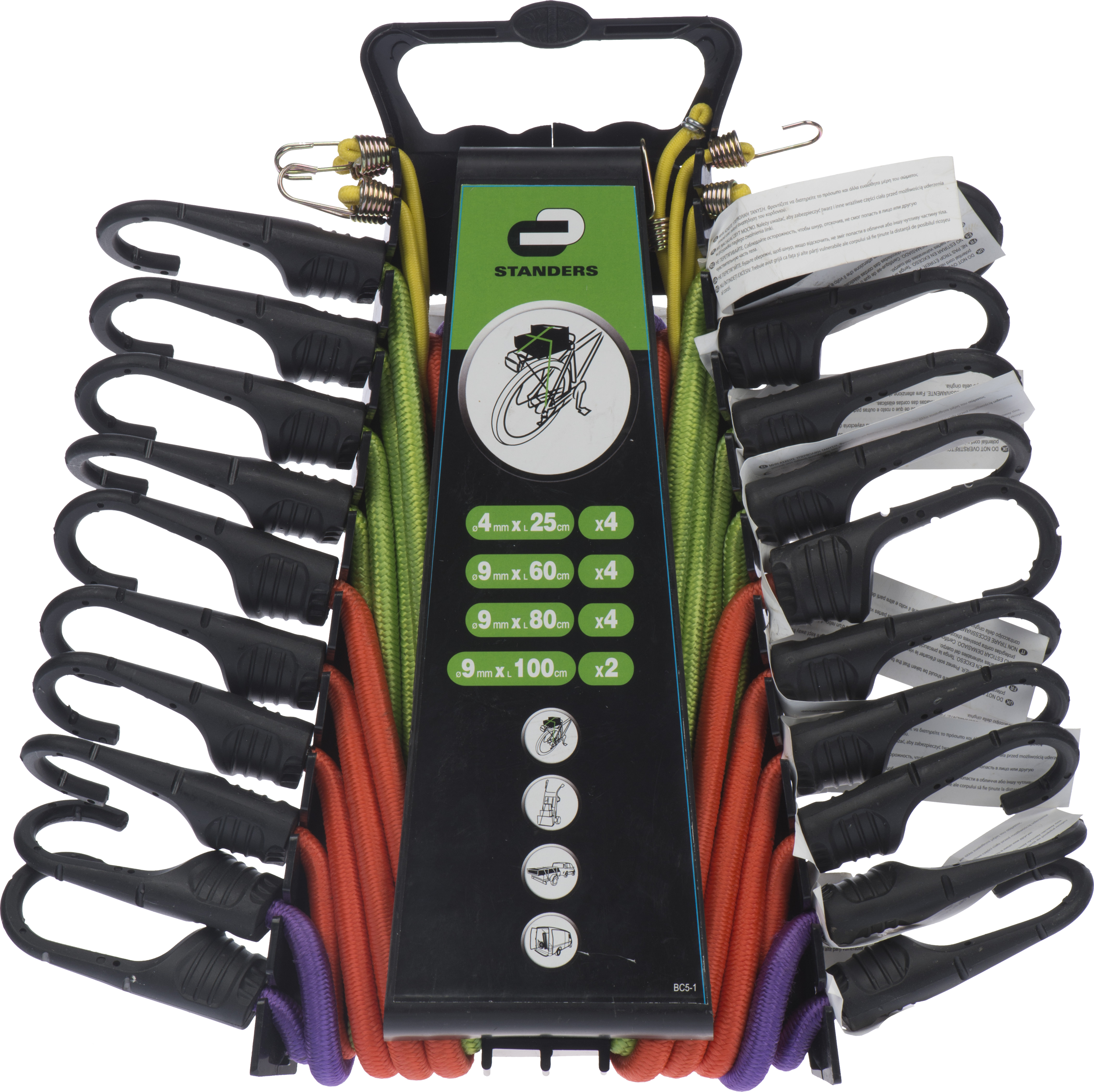 Pack 14 cables elásticos en polietileno de 1,75 kg carga máx - 3