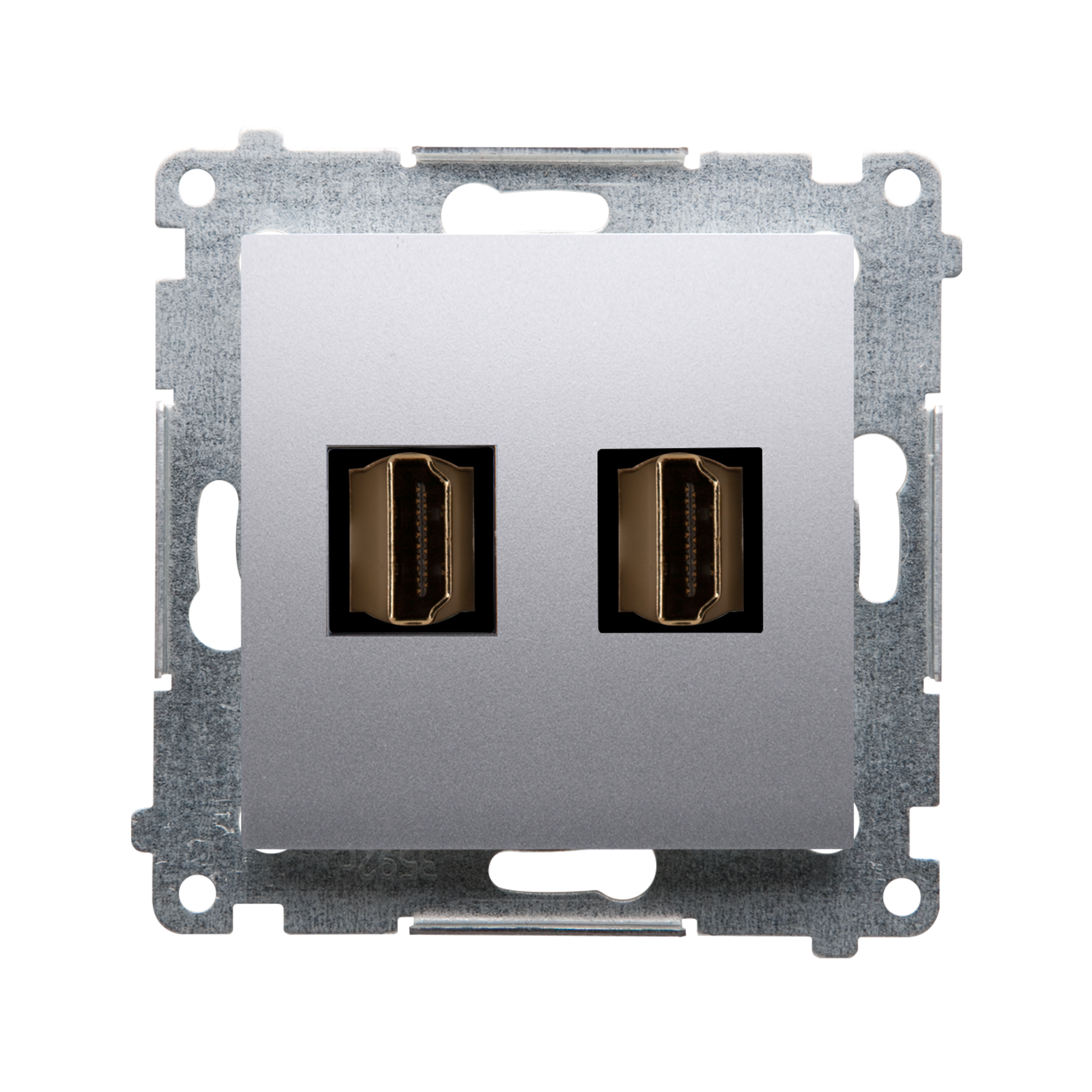 Gniazdo HDMI podwójne SIMON 54 PREMIUM Srebrny KONTAKT SIMON