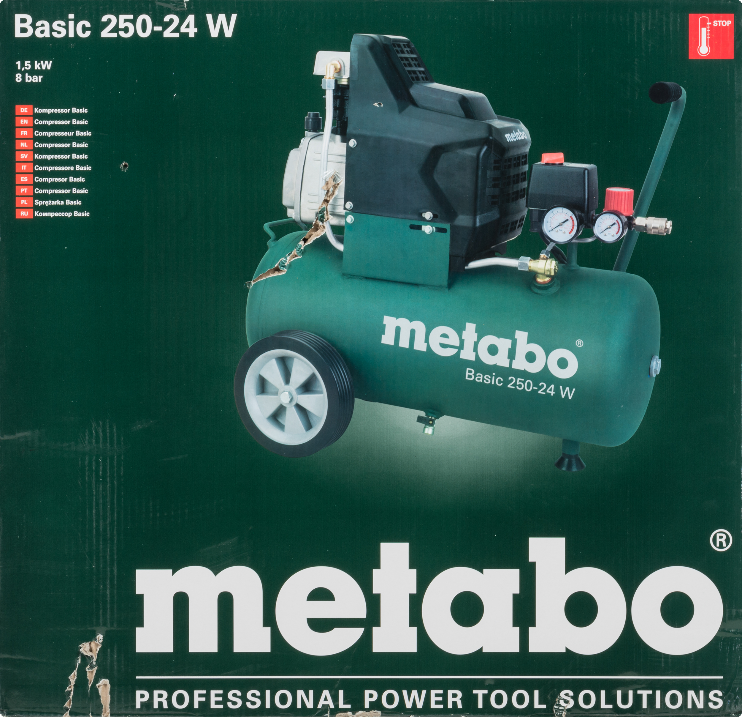 Kompresor olejowy BASIC 250-24 W 24 l 8 bar METABO - 5