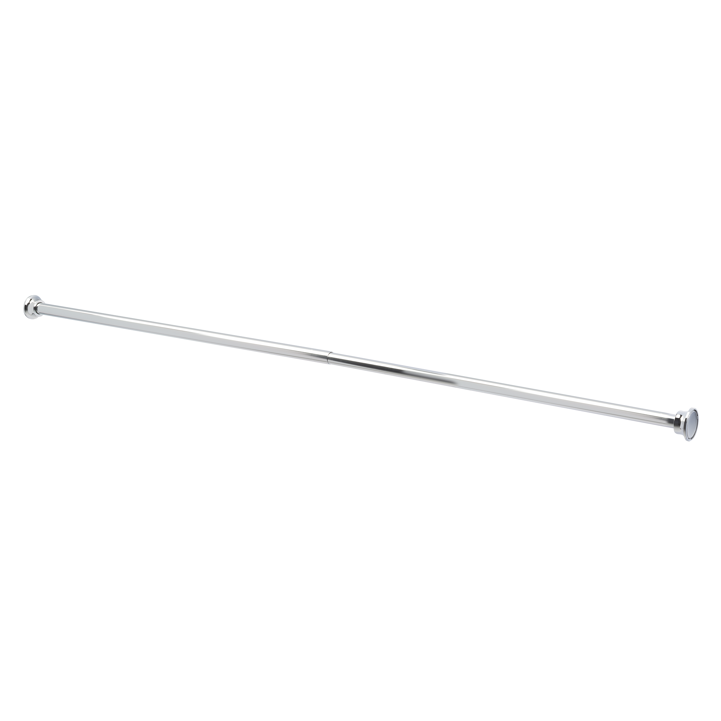Barra cortina de baño recta cromo 135 cm - 3