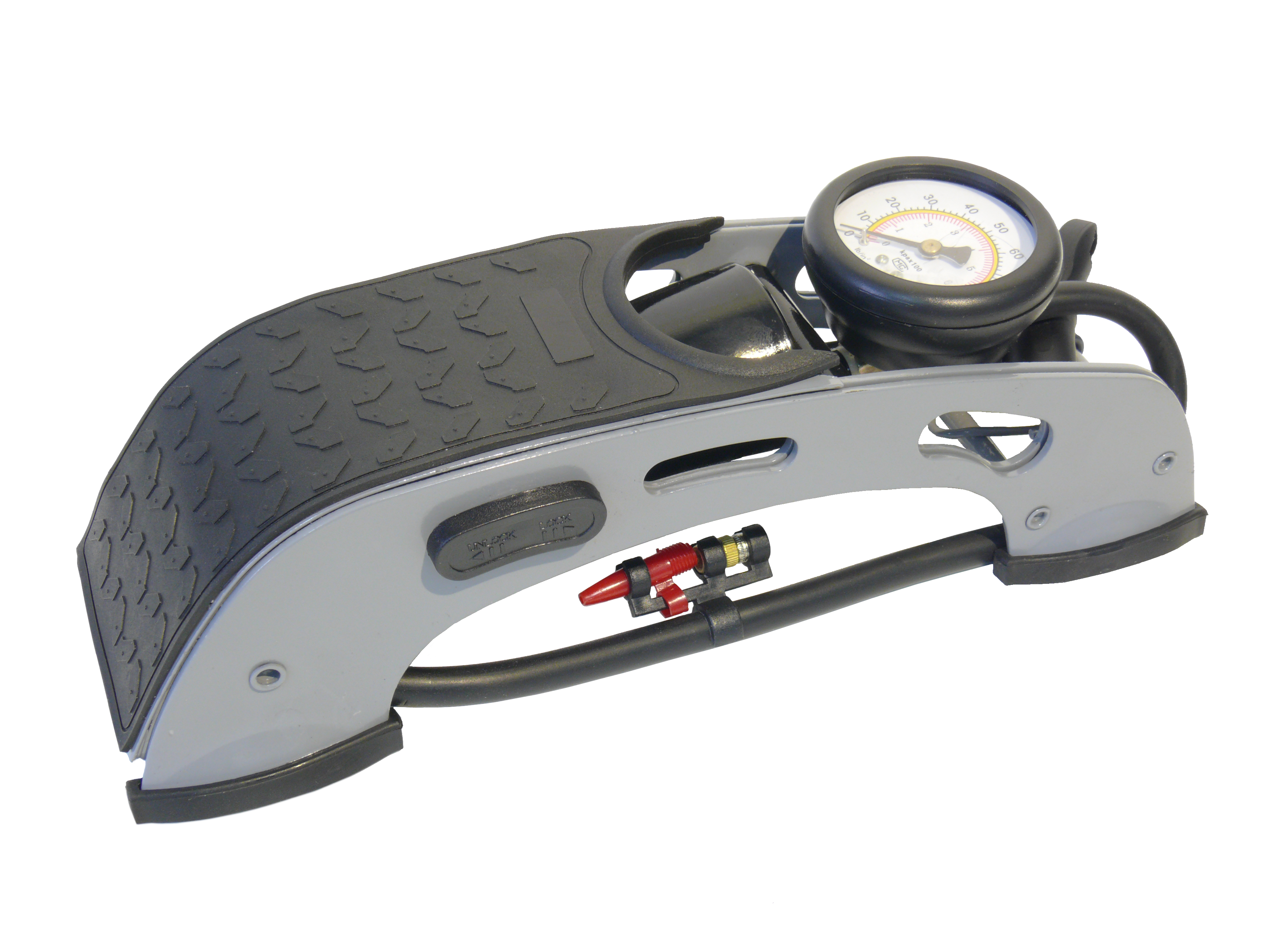 Pompka nożna z manometrem JEDNOTŁOKOWA AUTO-EXPERT