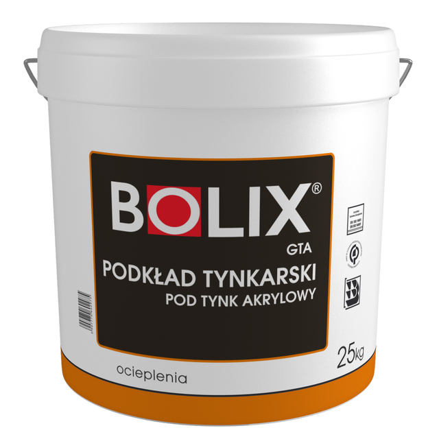 Podkład pod tynk akrylowy GTA biały 25 kg BOLIX