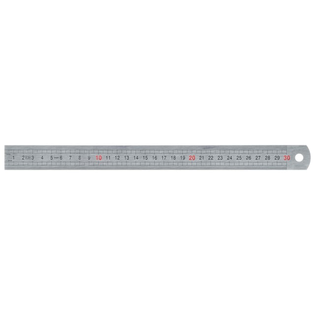 Regla DEXTER . en acero de 30 cm