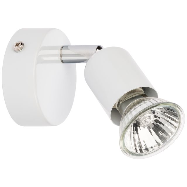 Faretto decorativo senza fonte luminosa BASIC NEW BIANCO in alluminio bianco GU10 50W  1 luci