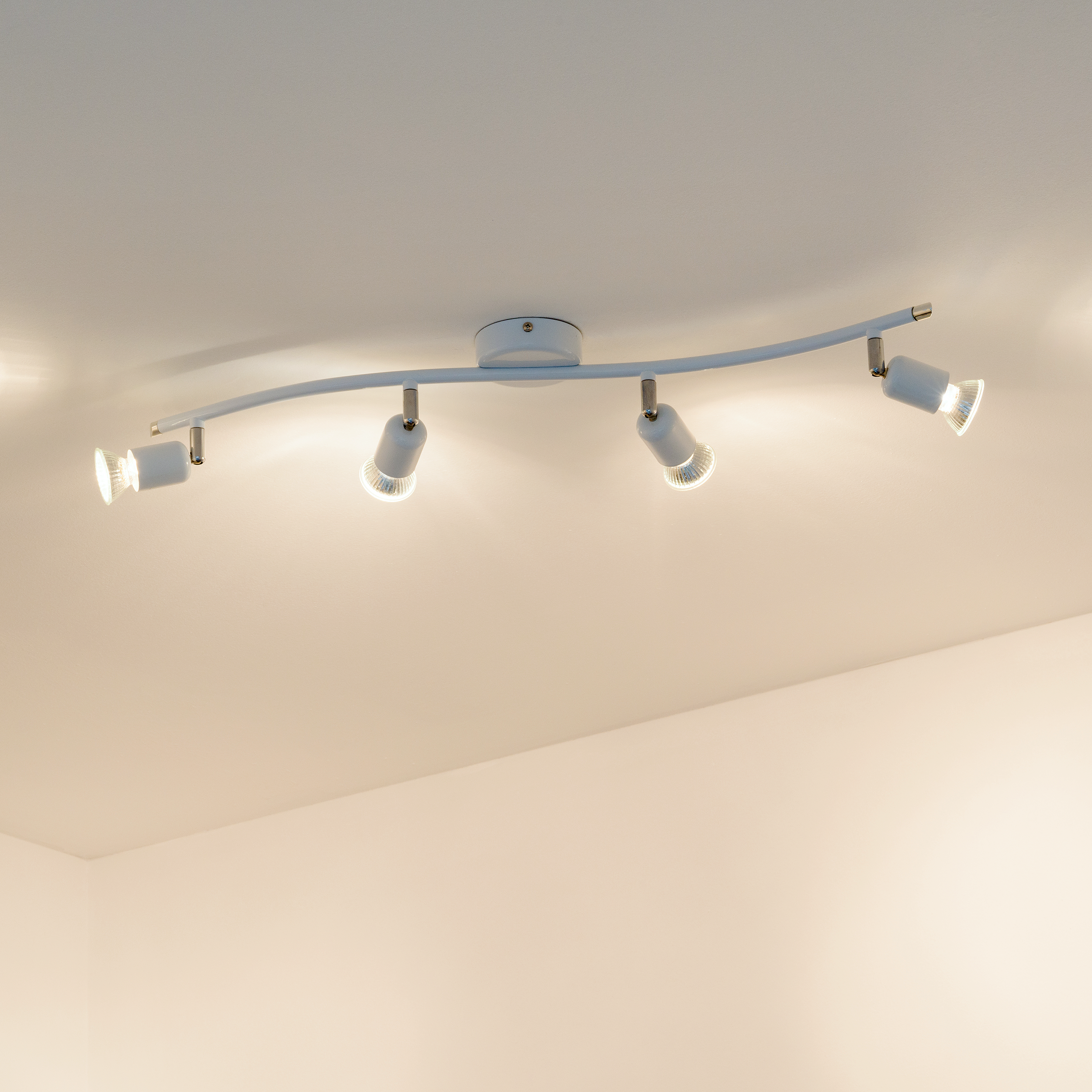 Faretto decorativo senza fonte luminosa BASIC NEW BIANCO in alluminio bianco GU10  4 luci - 3