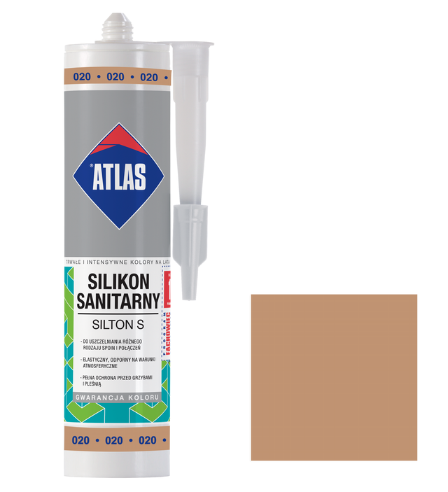 Silikon sanitarny  280 ml Beżowy Atlas