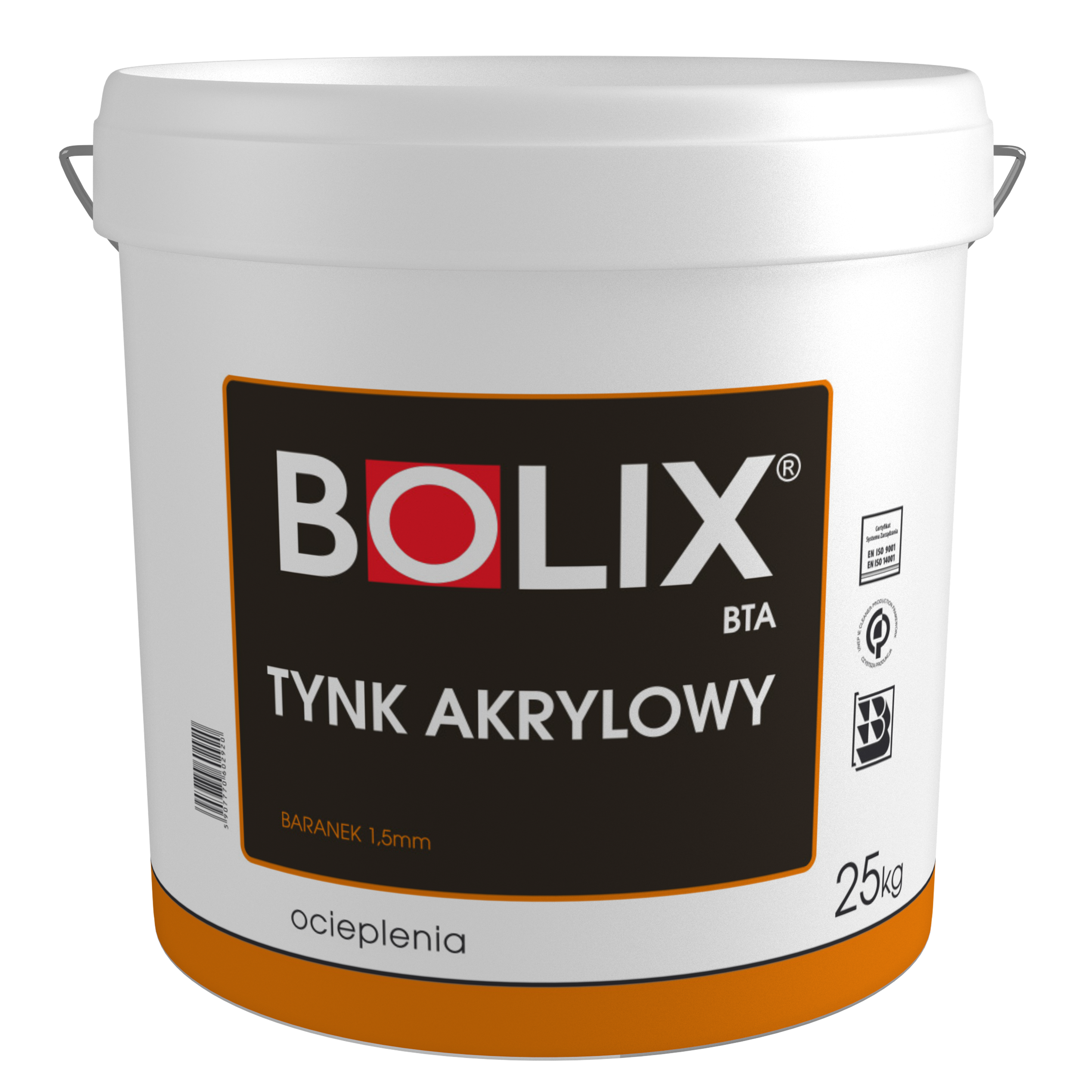 Tynk akrylowy BTA 1,5 mm  25 kg BOLIX