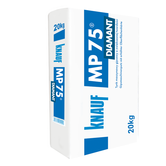 Tynk gipsowy maszynowy MP75 DIAMANT 20 kg Knauf