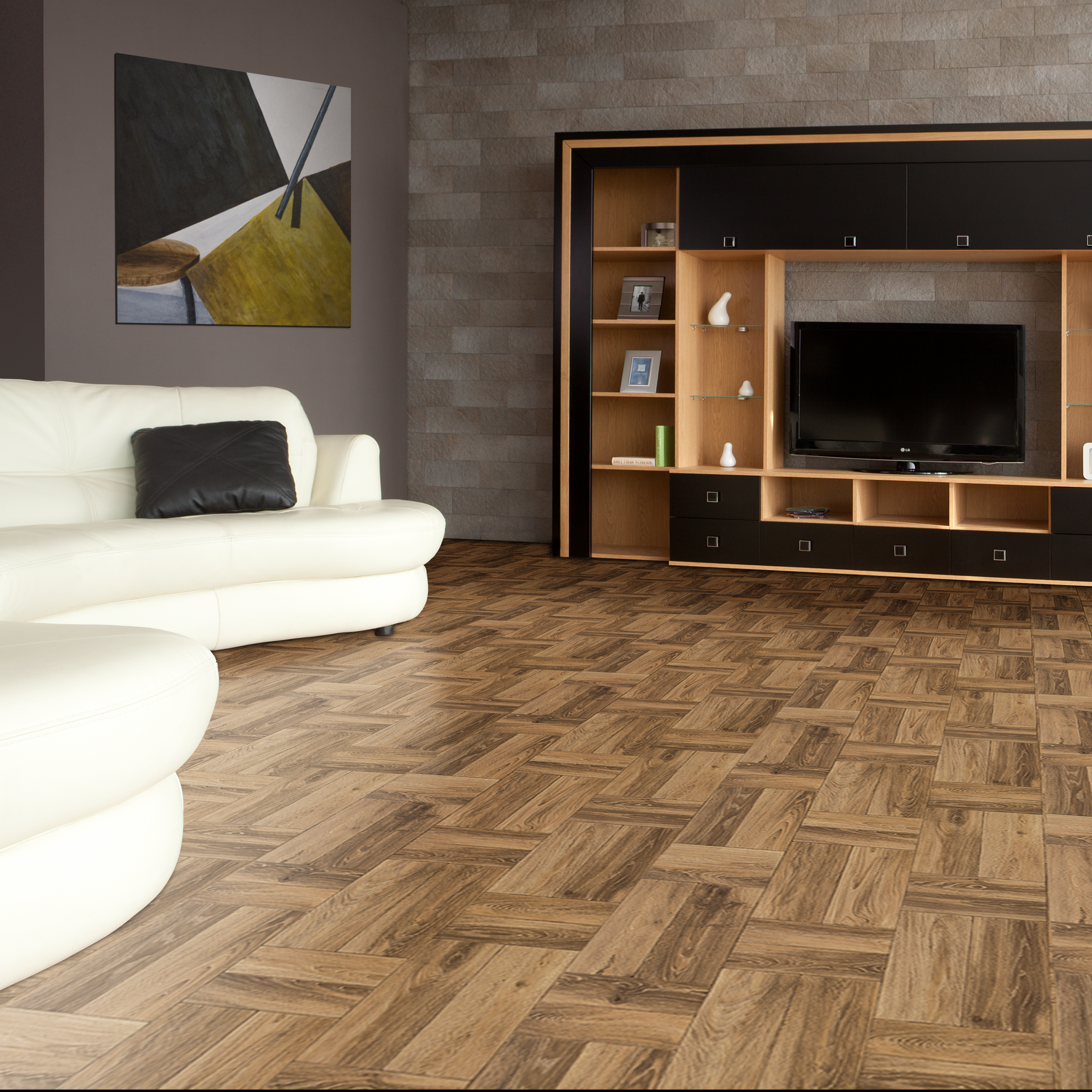 Wykładzina PCV Bonus 531-01 brązowa panel 3 m - 2