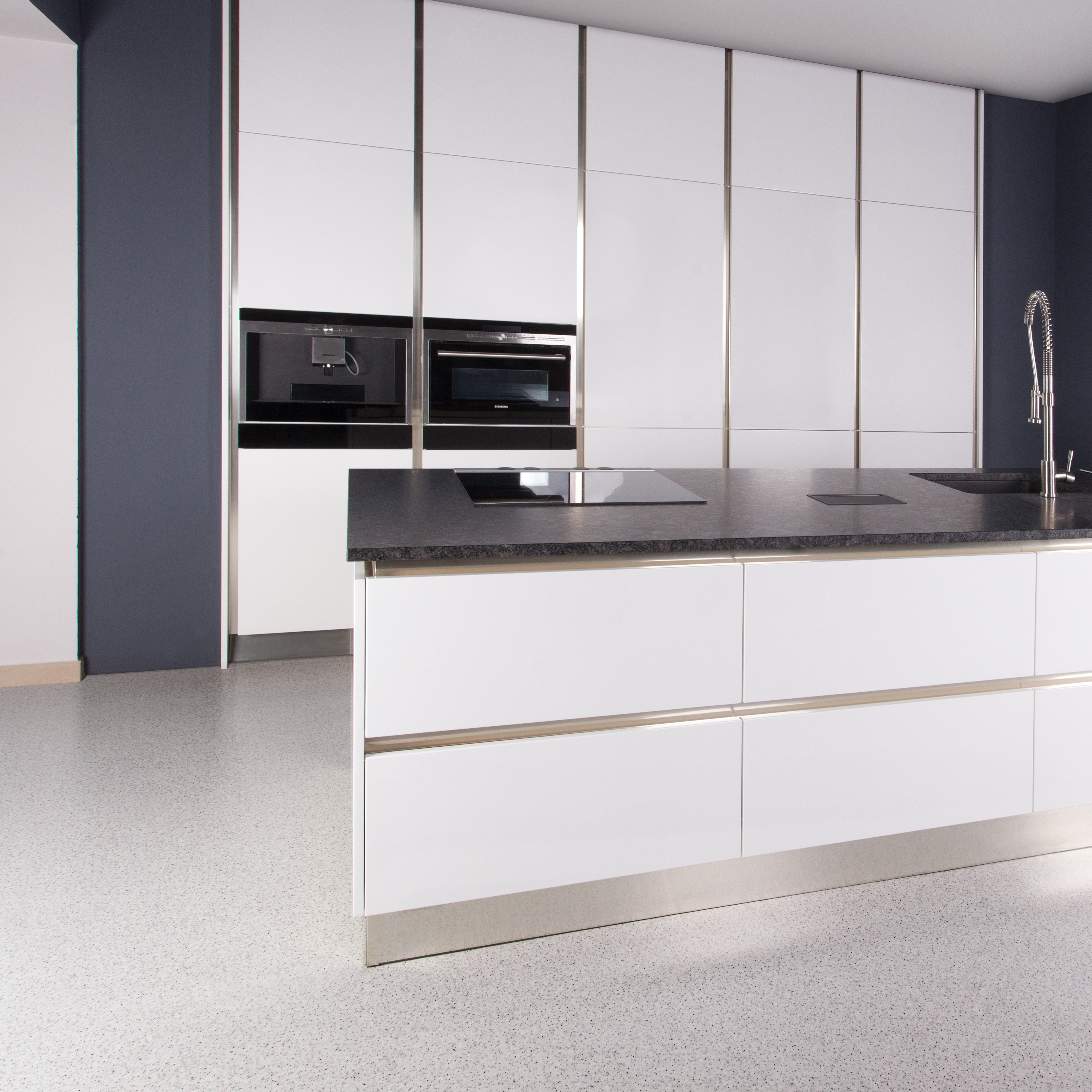 Wykładzina PCV Orion Chips szara marmur 3 m - 2