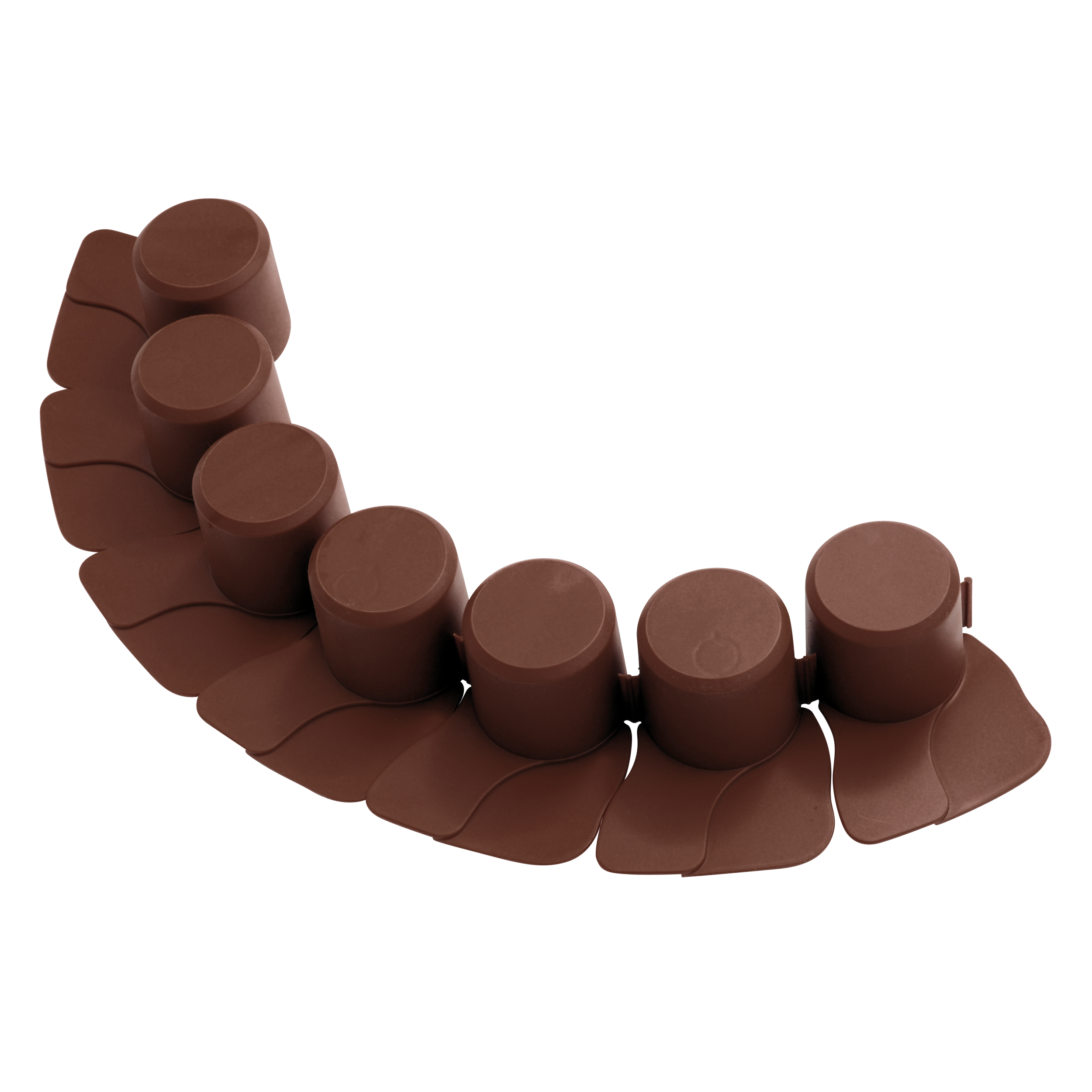 Palisada ogrodowa 405x6 cm brązowa Prosperplast