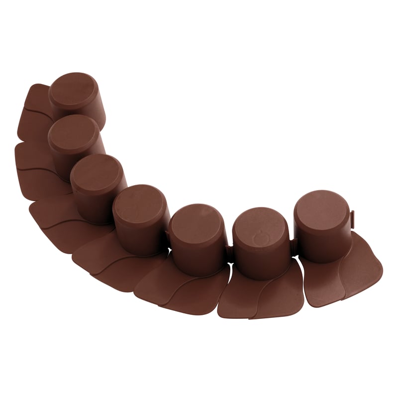 Palisada ogrodowa 405x6 cm brązowa Prosperplast