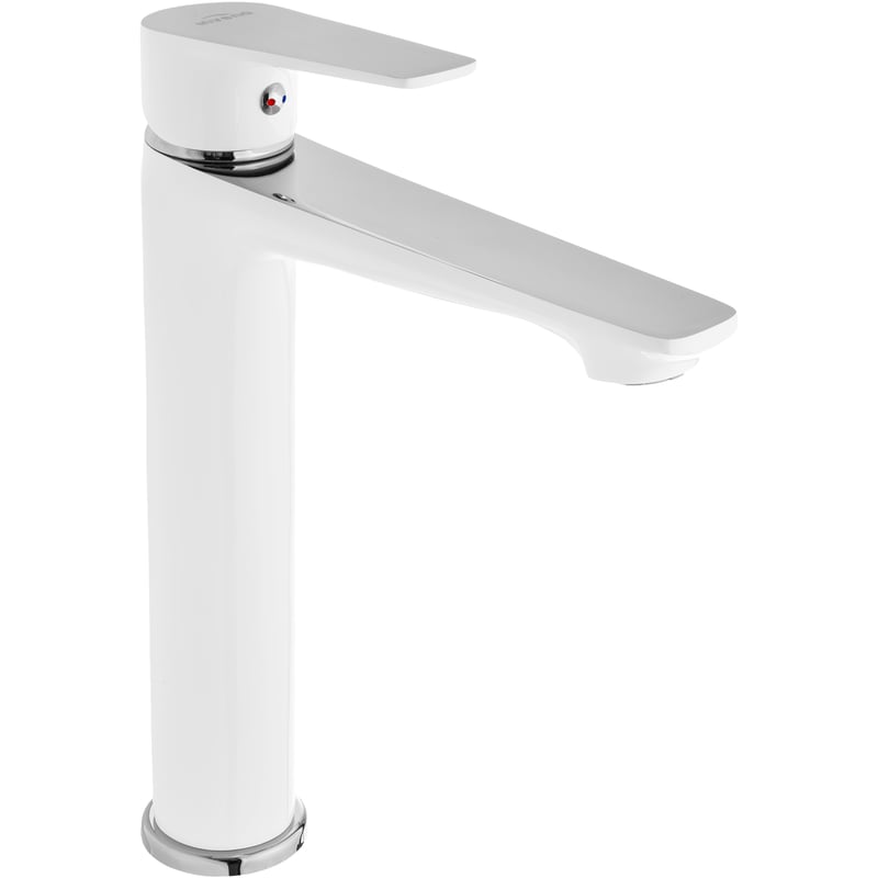 Bateria umywalkowa biała wysoka Dokos Invena