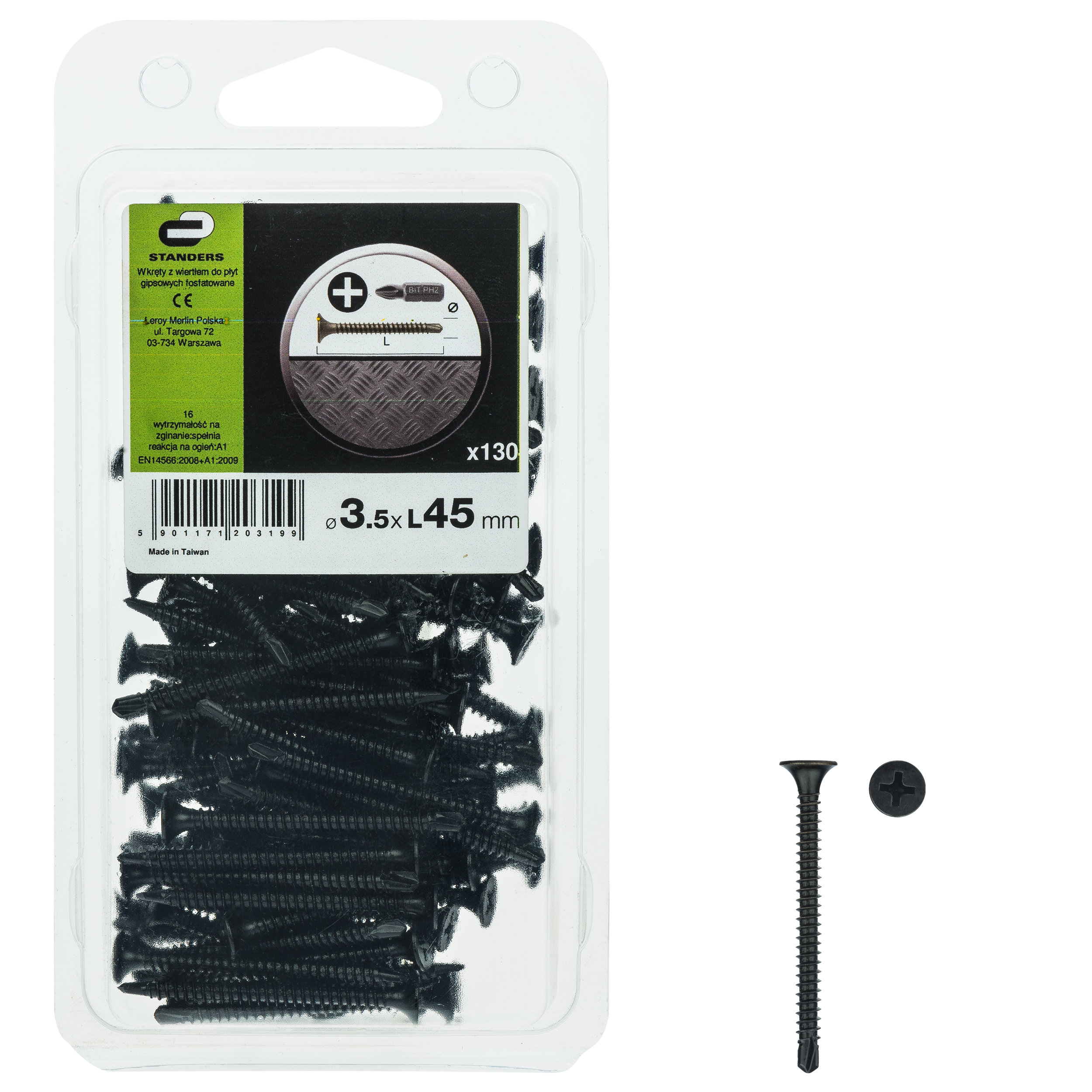 Wkręt do płyt G-K 3.5 x 45 mm 130 szt. Standers