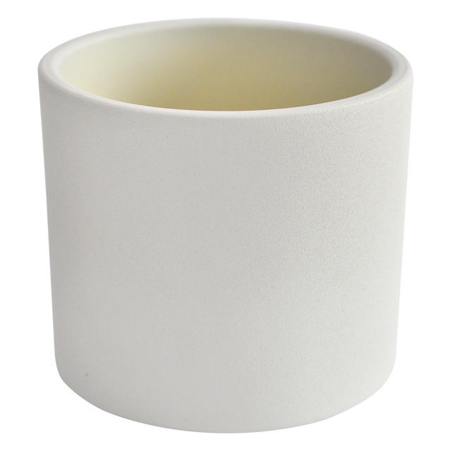 Osłonka doniczki ceramiczna Walec 23cm biała Ceramik