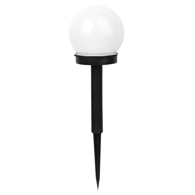 Lampa wbijana solarna KULA IP44 biało-czarna POLUX