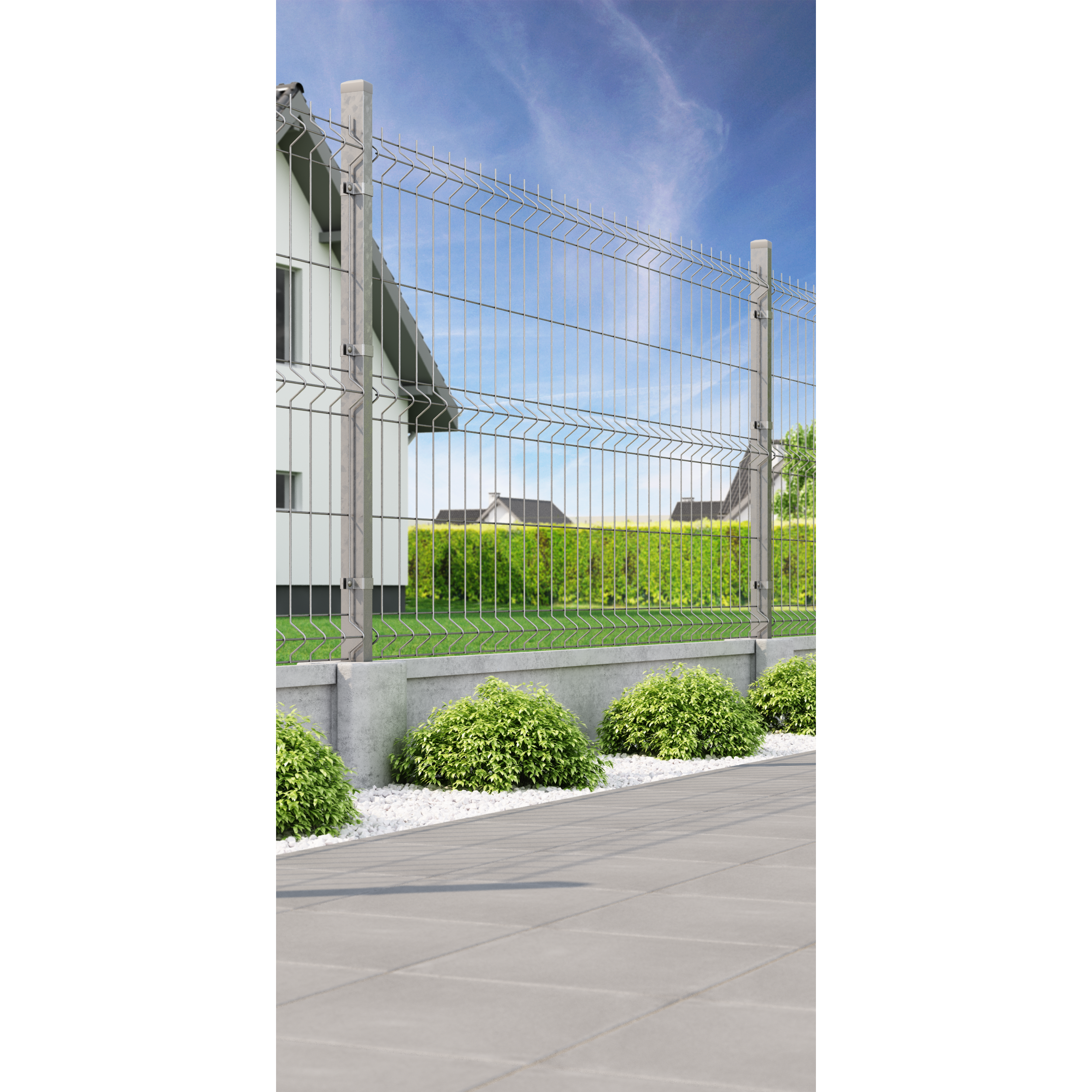 Panel ogrodzeniowy Vera 3D 123x250 cm ocynk Wiśniowski - 4