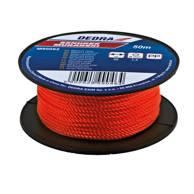 Sznurek murarski na szpuli 50 m M90062 Dedra