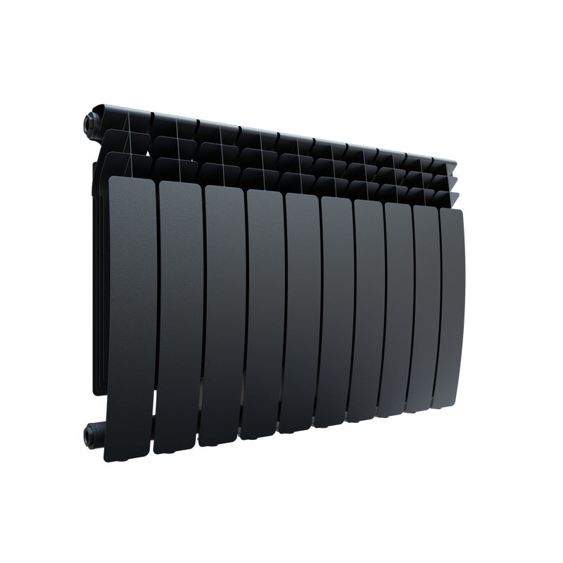 Grzejnik LATUS 57.5x80 cm Metallic Black 1125W Roz 50cm 16 Bar TERMA