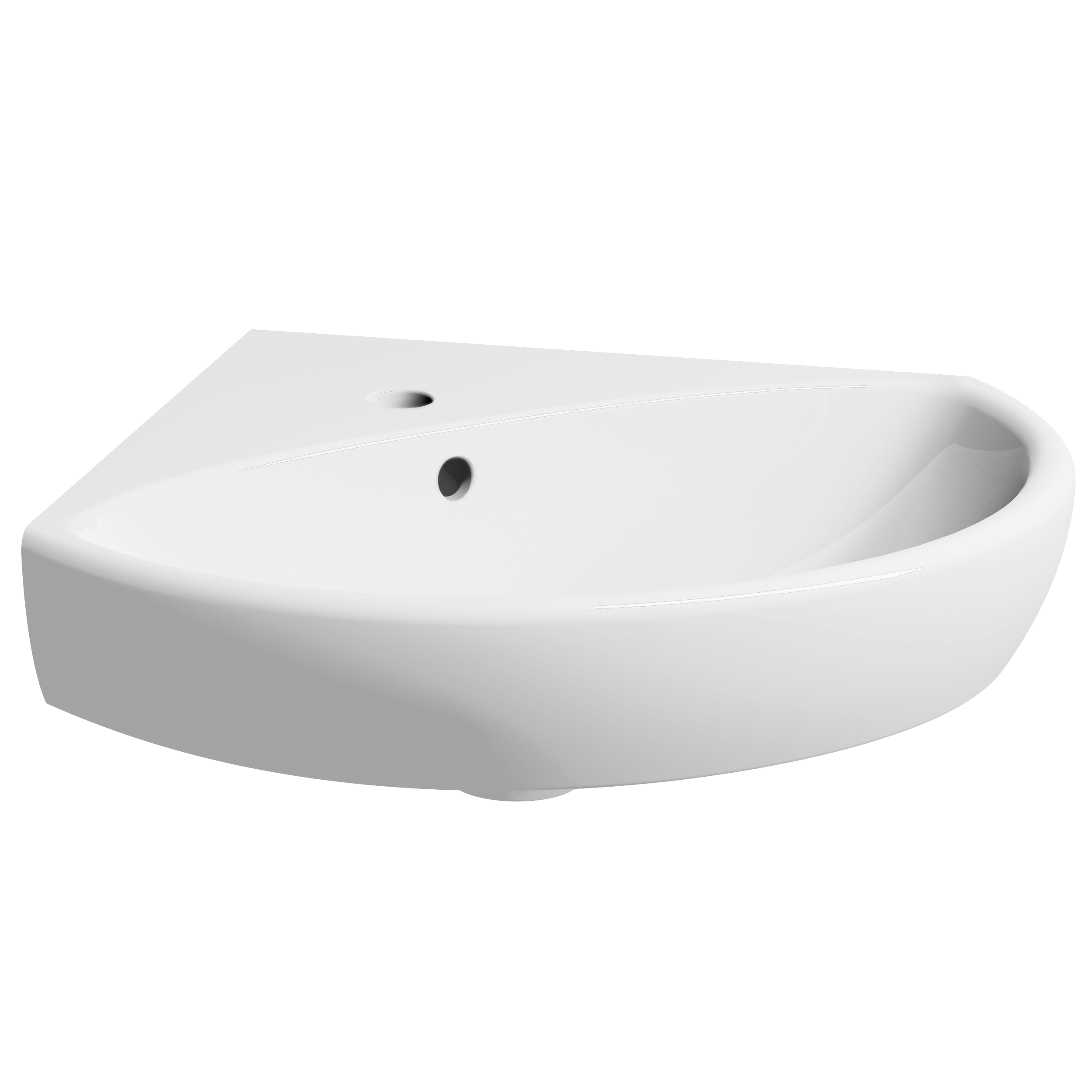 Umywalka ceramiczna narożna 50 x 59 Z/O Selnova Geberit