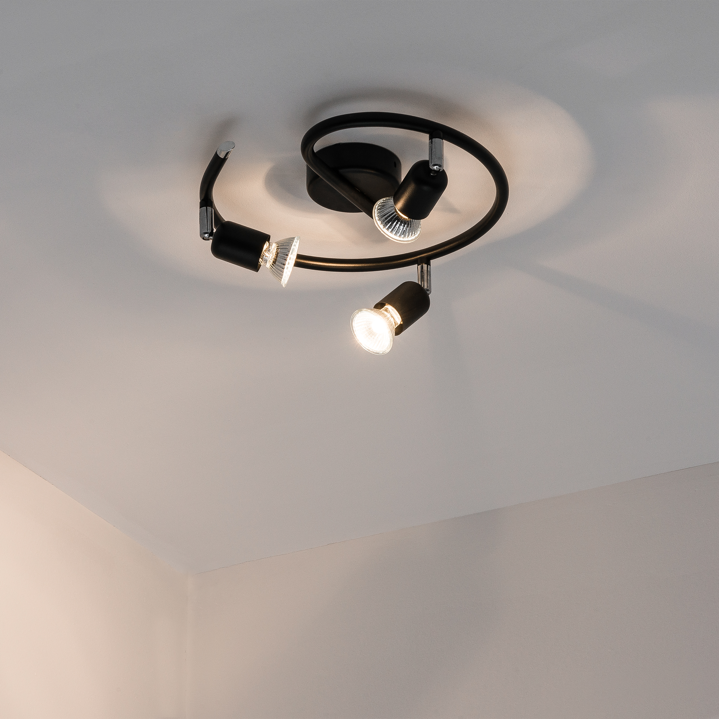 Spirala BASIC czarna GU10 - 2