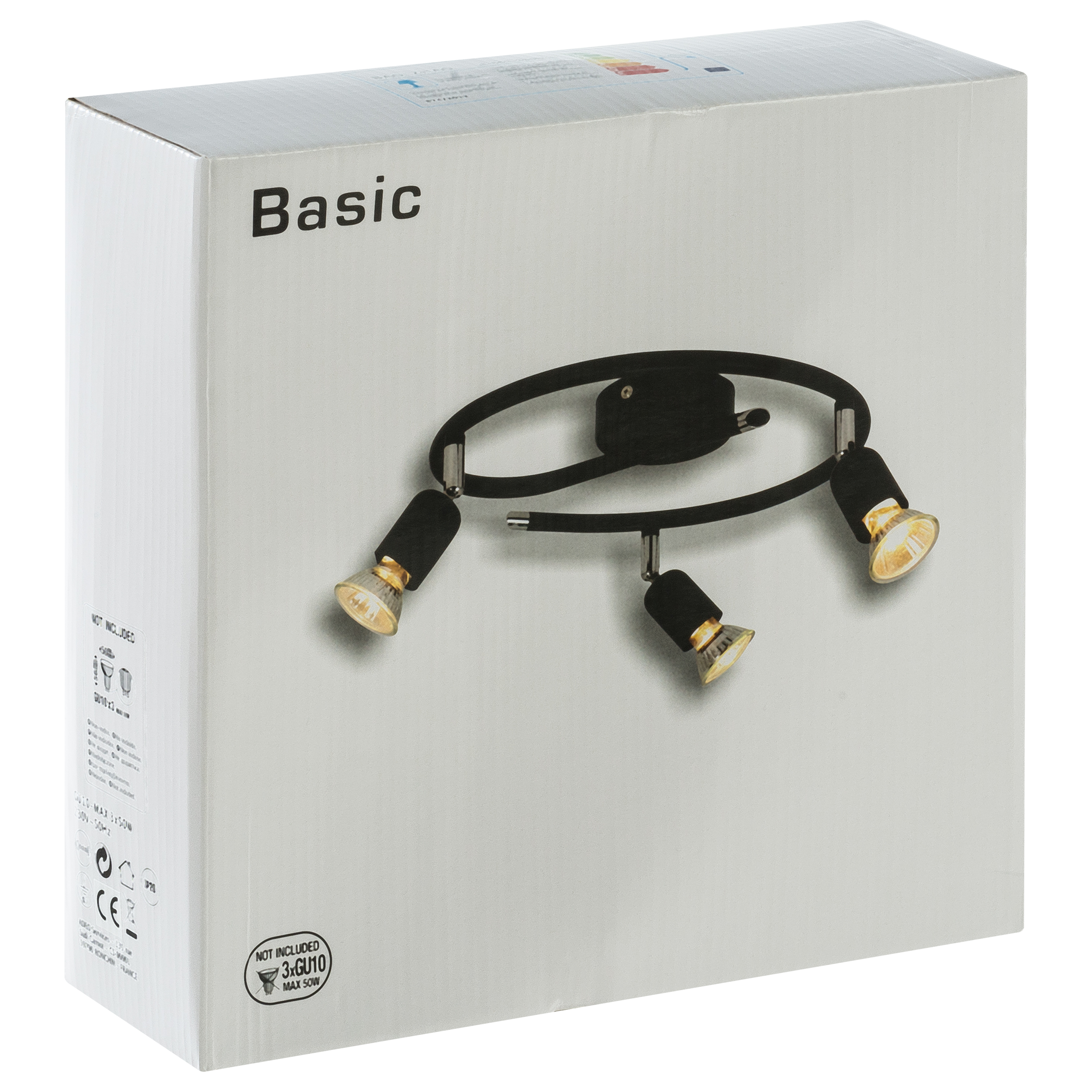 Spirala BASIC czarna GU10 - 3