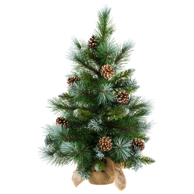 Choinka sztuczna Frozen 60cm zielona z szyszkami