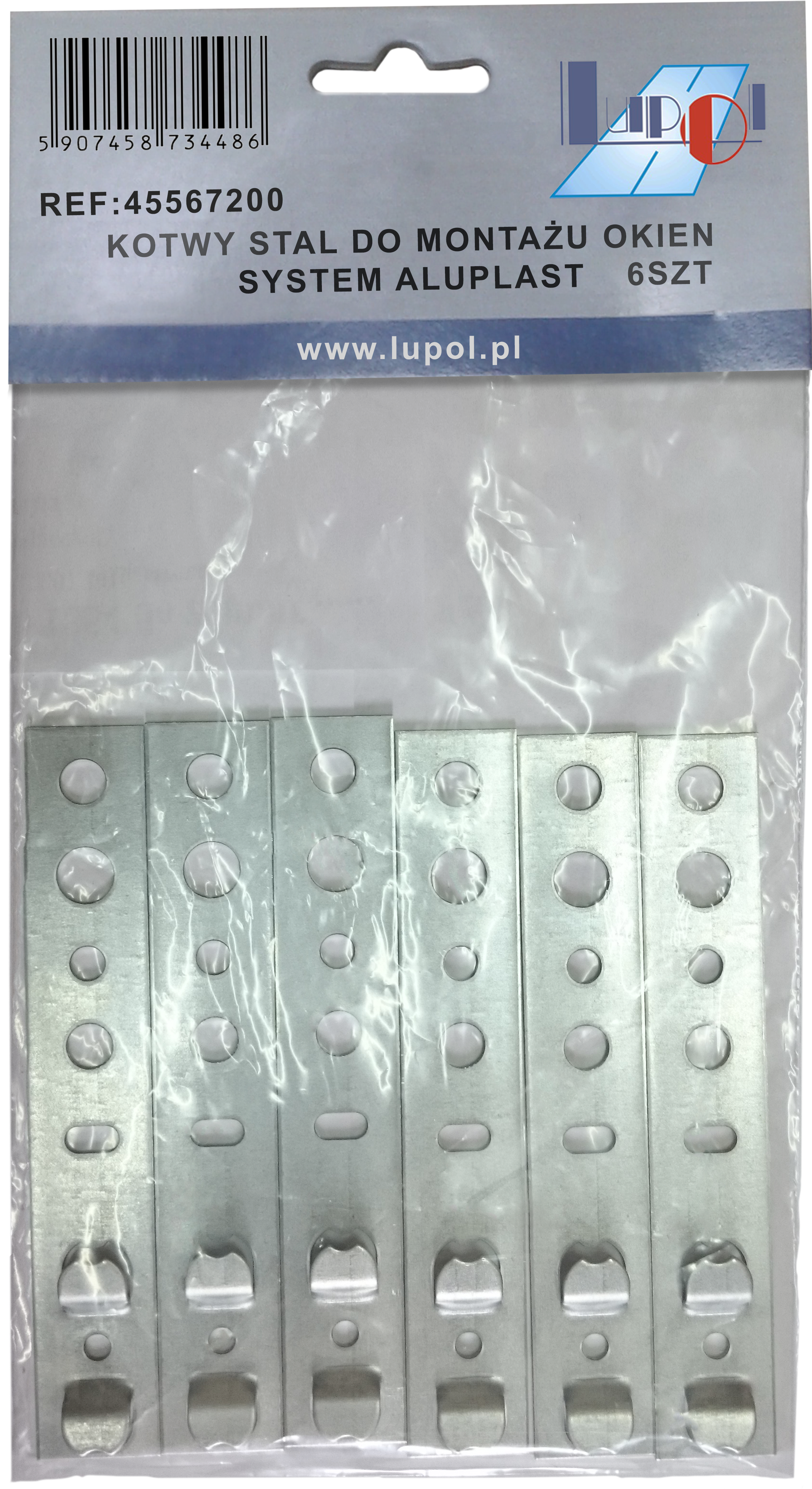 Kotwy do montażu okien 6 szt. ALUPLAST - 2