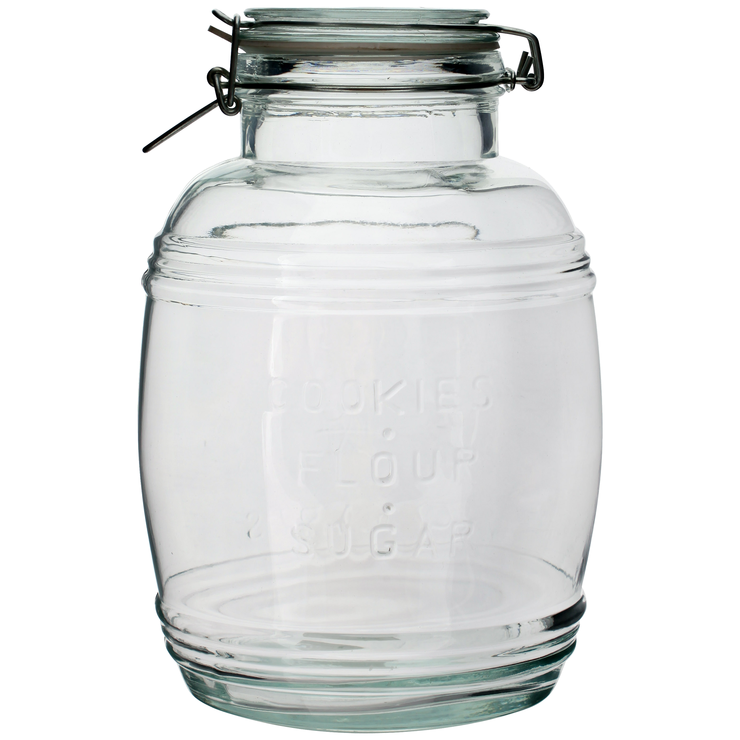 Słój szklany beczkowy 3l z hermetycznym zamknięciem Browin