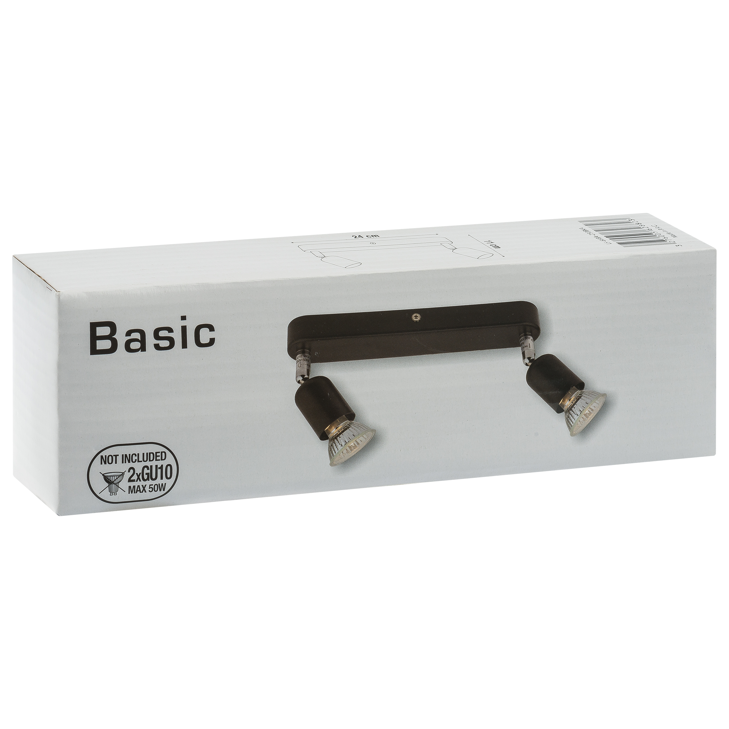 Listwa reflektorowa BASIC czarna GU10 - 3