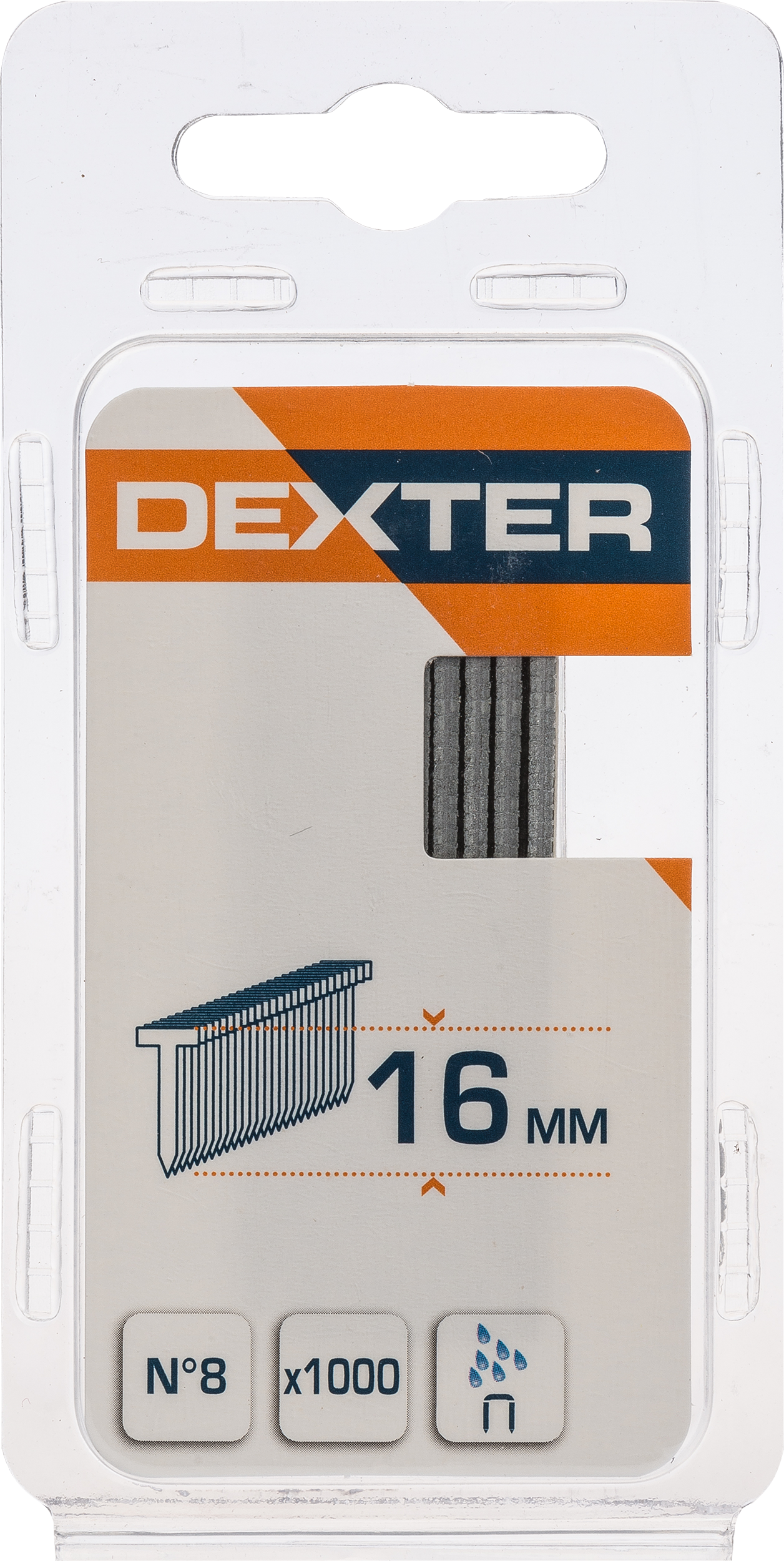 Pack de 1000 clavos con cabeza DEXTER Nº 8, 16mm - 4