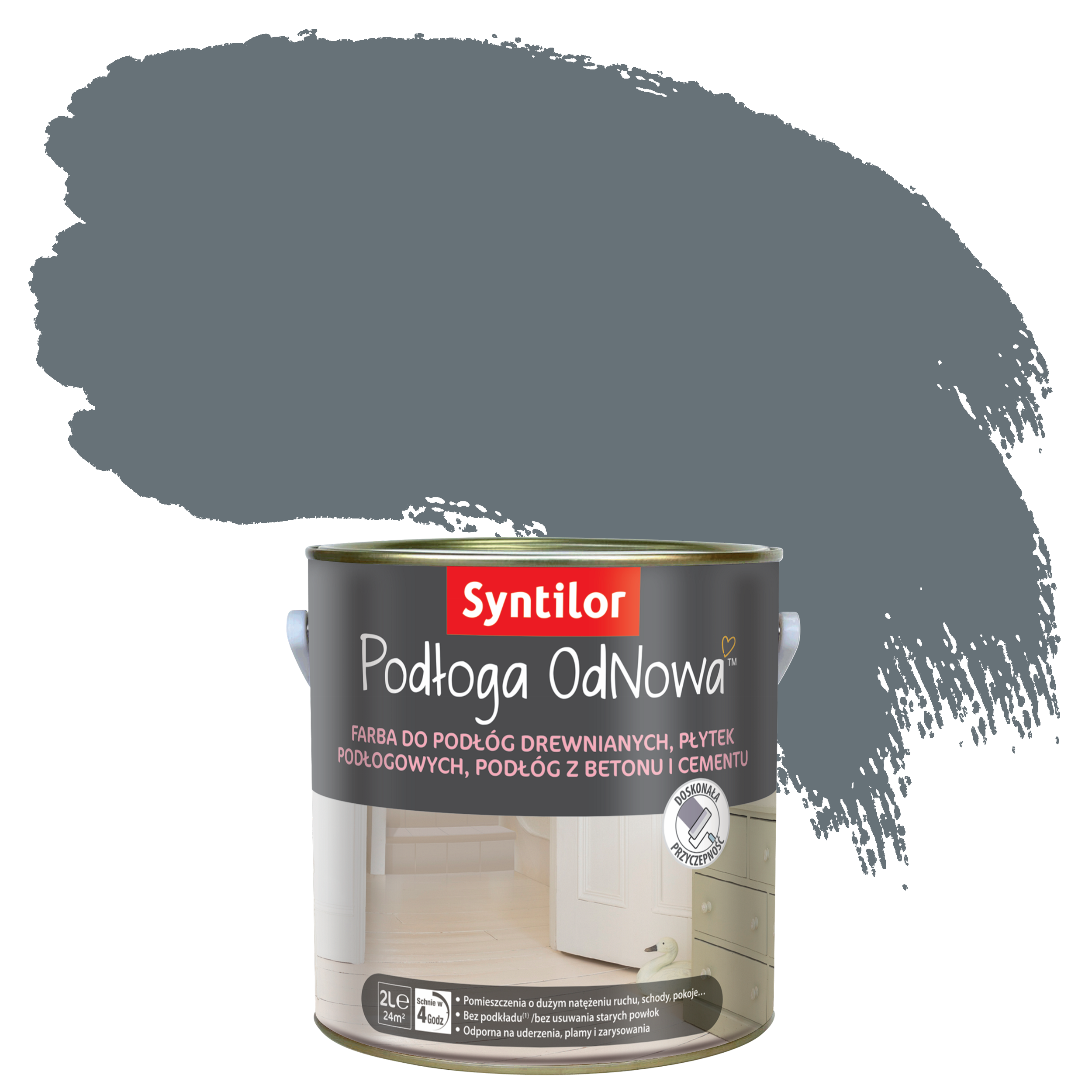 Farba PODŁOGA ODNOWA 2 l Stalowy SYNTILOR