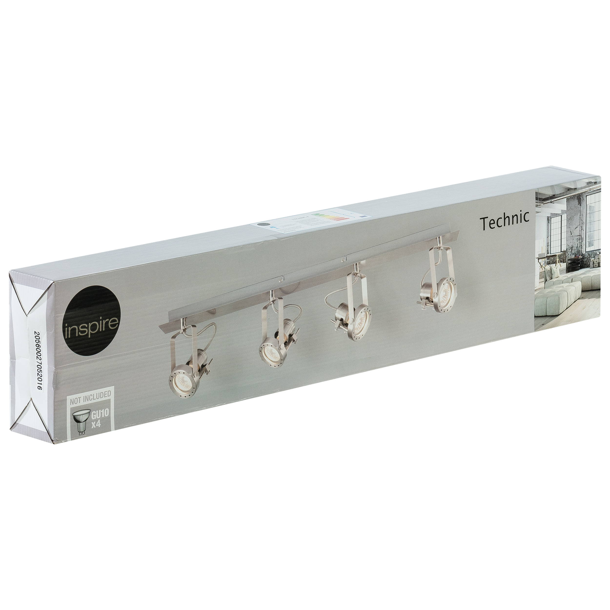 Listwa reflektorowa TECHNIC srebrna GU10 INSPIRE - 13