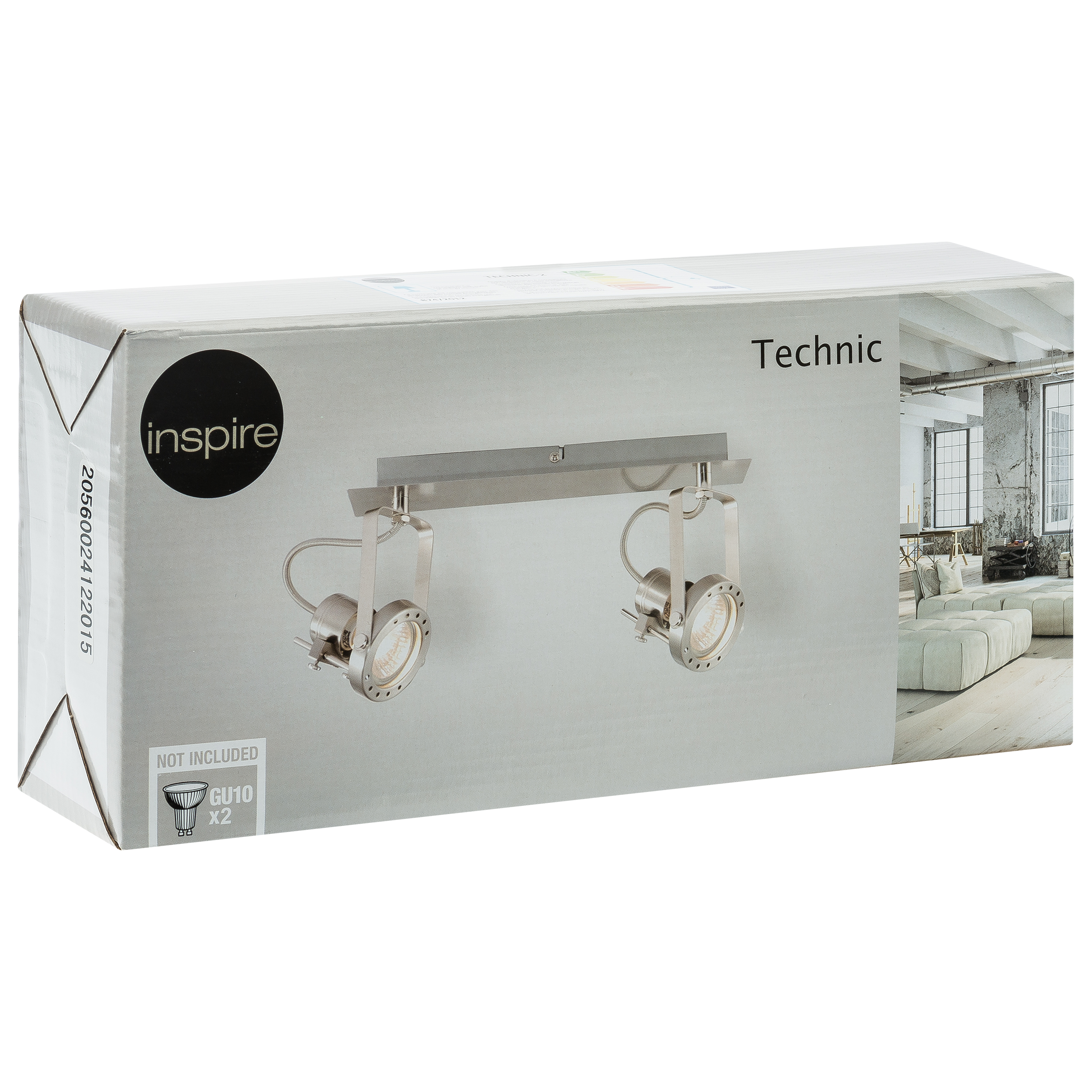 Listwa reflektorowa TECHNIC srebrna GU10 INSPIRE - 10