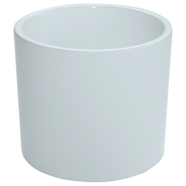 Osłonka doniczki ceramiczna Walec 23cm biała Ceramik