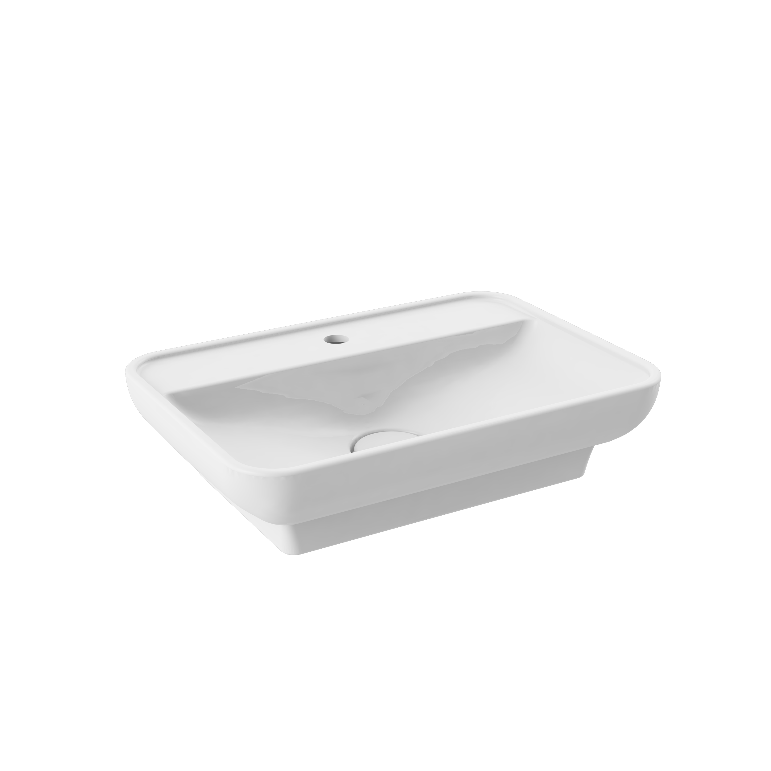 Umywalka ceramiczna nablatowa Bravia 60 x 42 Wellneo